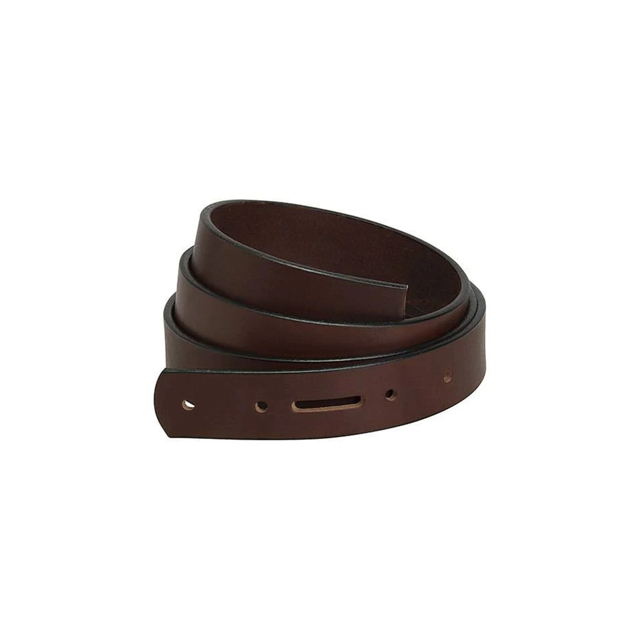 English Bridle Belt Blank with Snap Holes & Edge Paint - Image 5