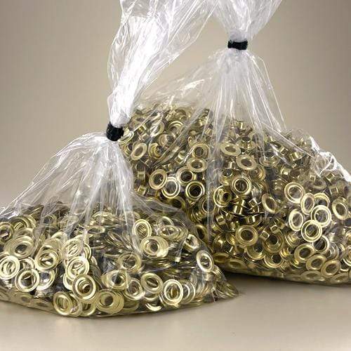 #0 Brass, Grommet with Washer, 25 Gross, Solid Brass - Image 2