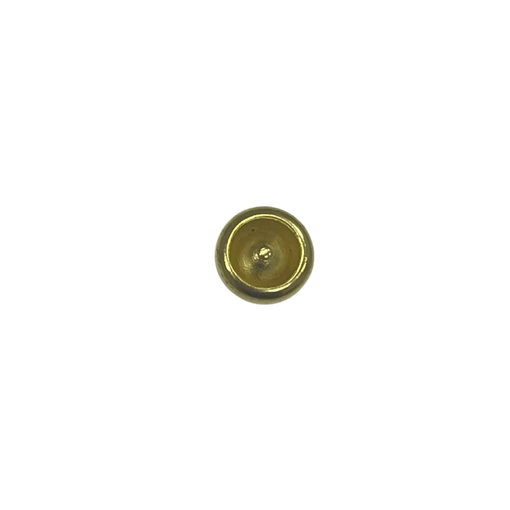 8.4mm Brass Plate, Seamed Rivet Cap, Steel