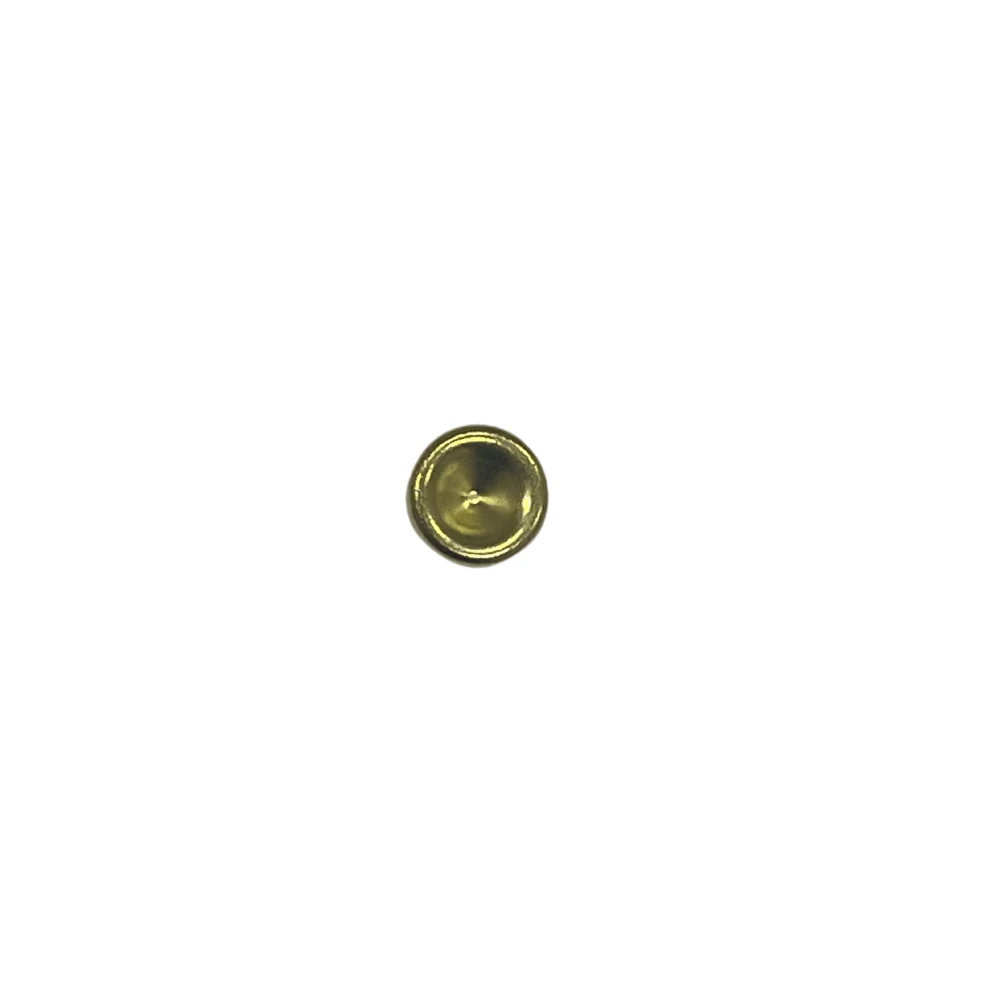 8.4mm Brass Plate, Seamed Rivet Cap, Steel - Image 2