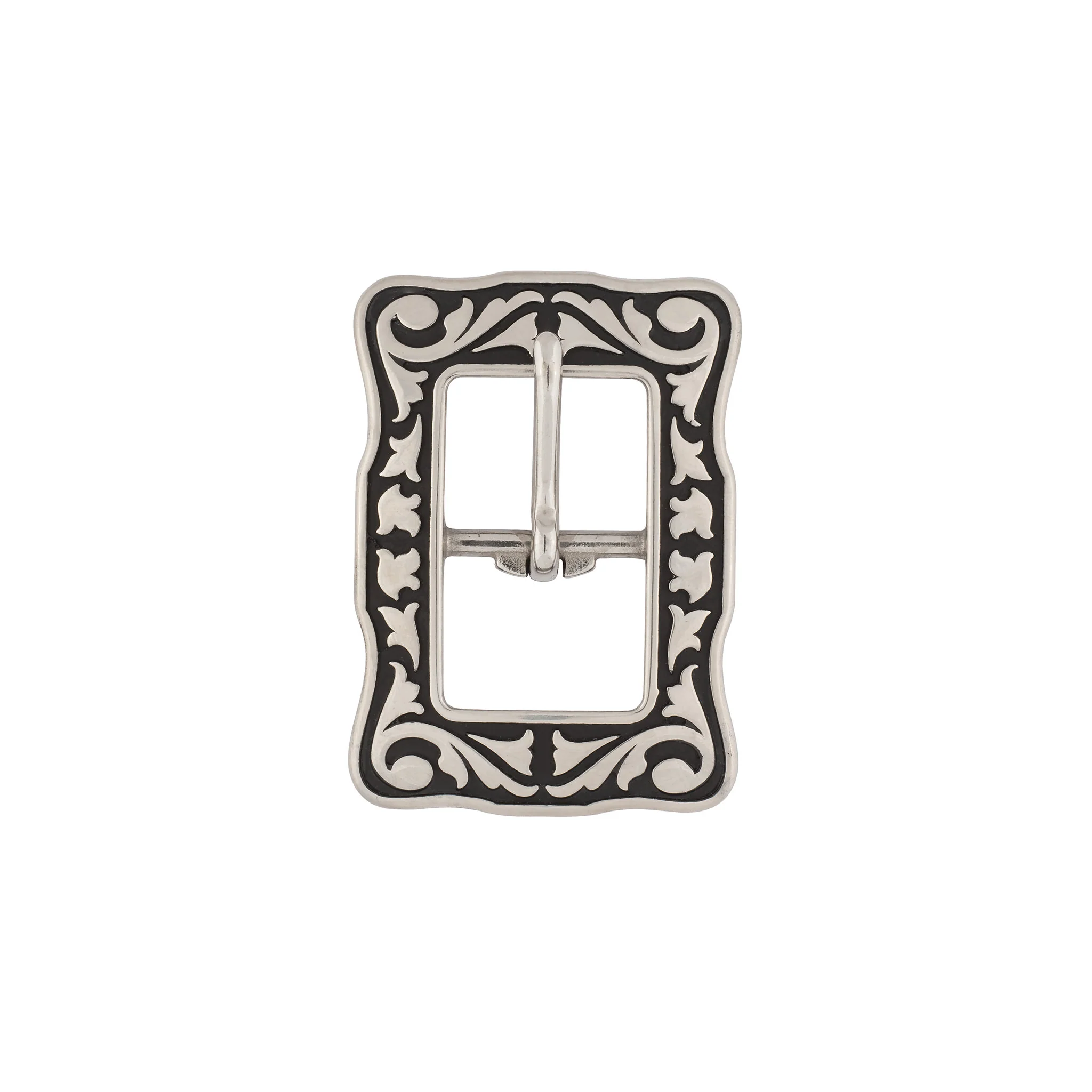 Jeremiah Watt Accented Floral Center Bar Buckle - Image 2
