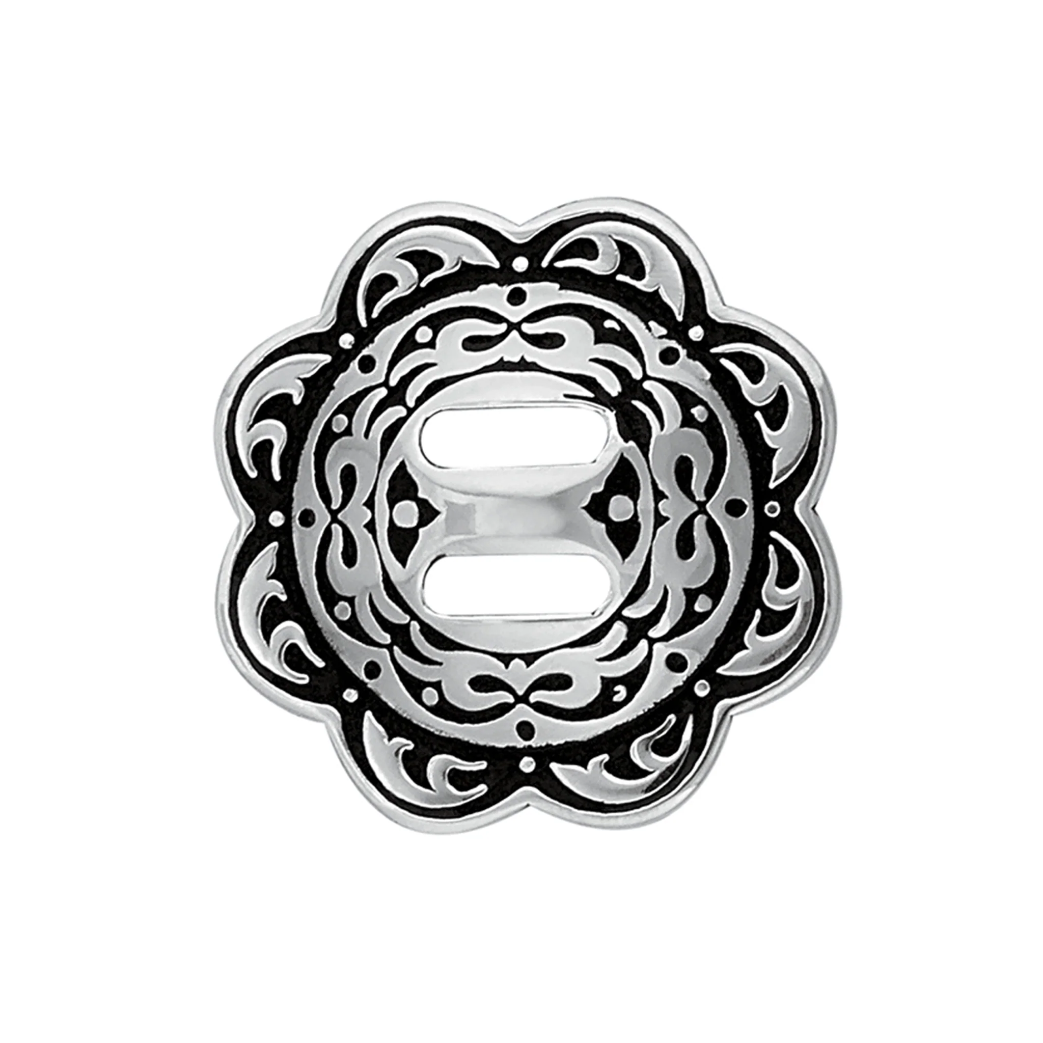 Jeremiah Watt Accented Floral Concho with Slot - Image 2