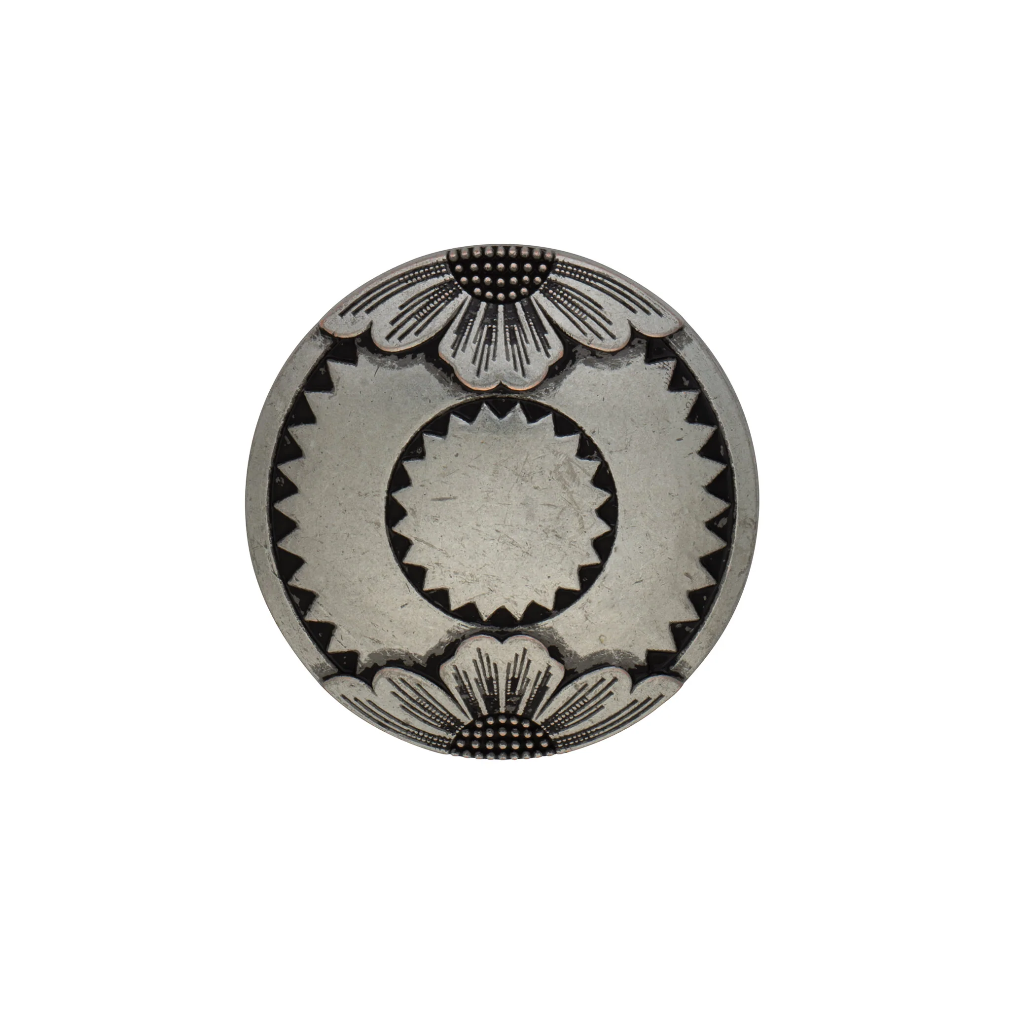 Jeremiah Watt Saltlick Flower Concho, 1-1/2" - Image 4