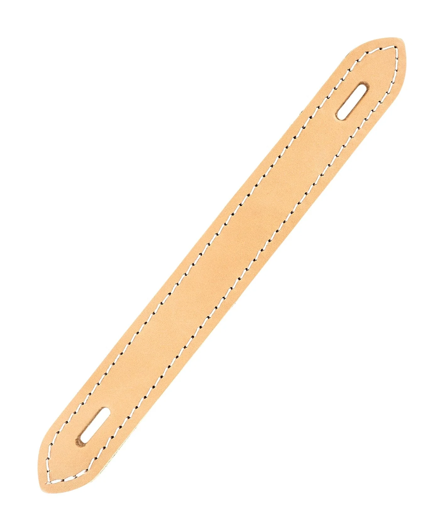 1 1/4" Natural Russet, Oval End Trunk Handle, Leather