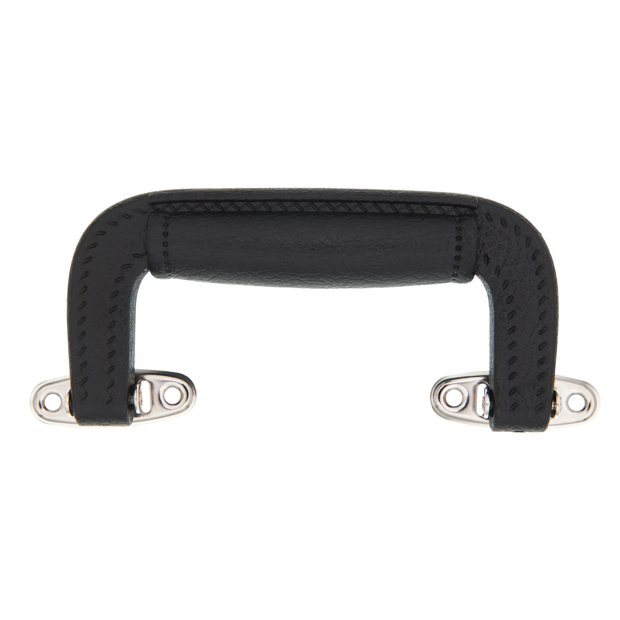 5 1/4" Black, Handle with Nickel Hardware, Plastic/Steel