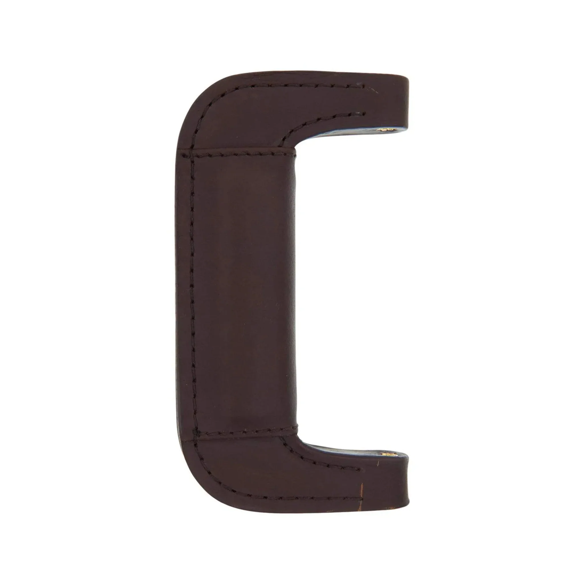 5" Brown, Padded Post Handle, Leather - Image 6