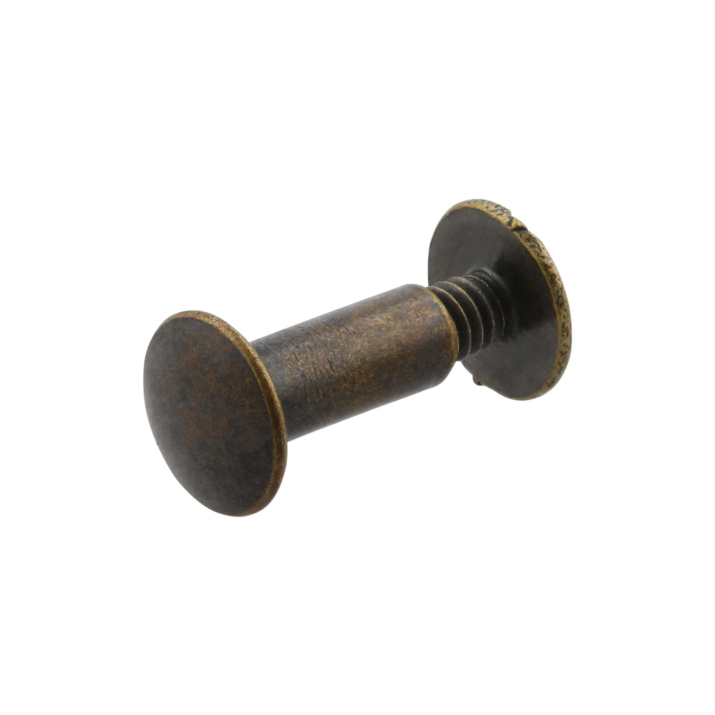 1/2" Antique Brass, Chicago Screw, Solid Brass PK10 - Image 2