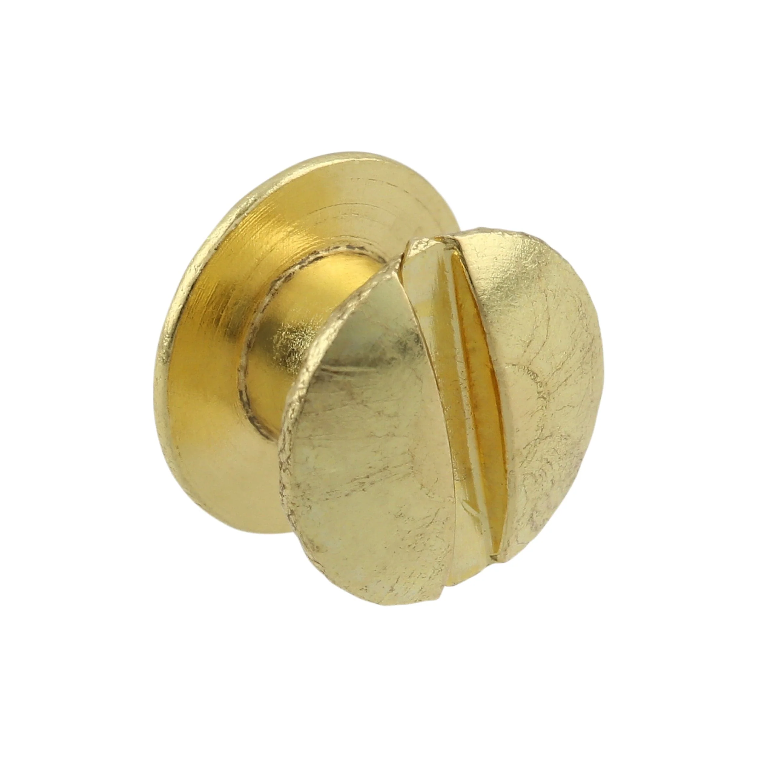 3/16" Brass, Open Hole Chicago Screw, Solid Brass PK10 - Image 3