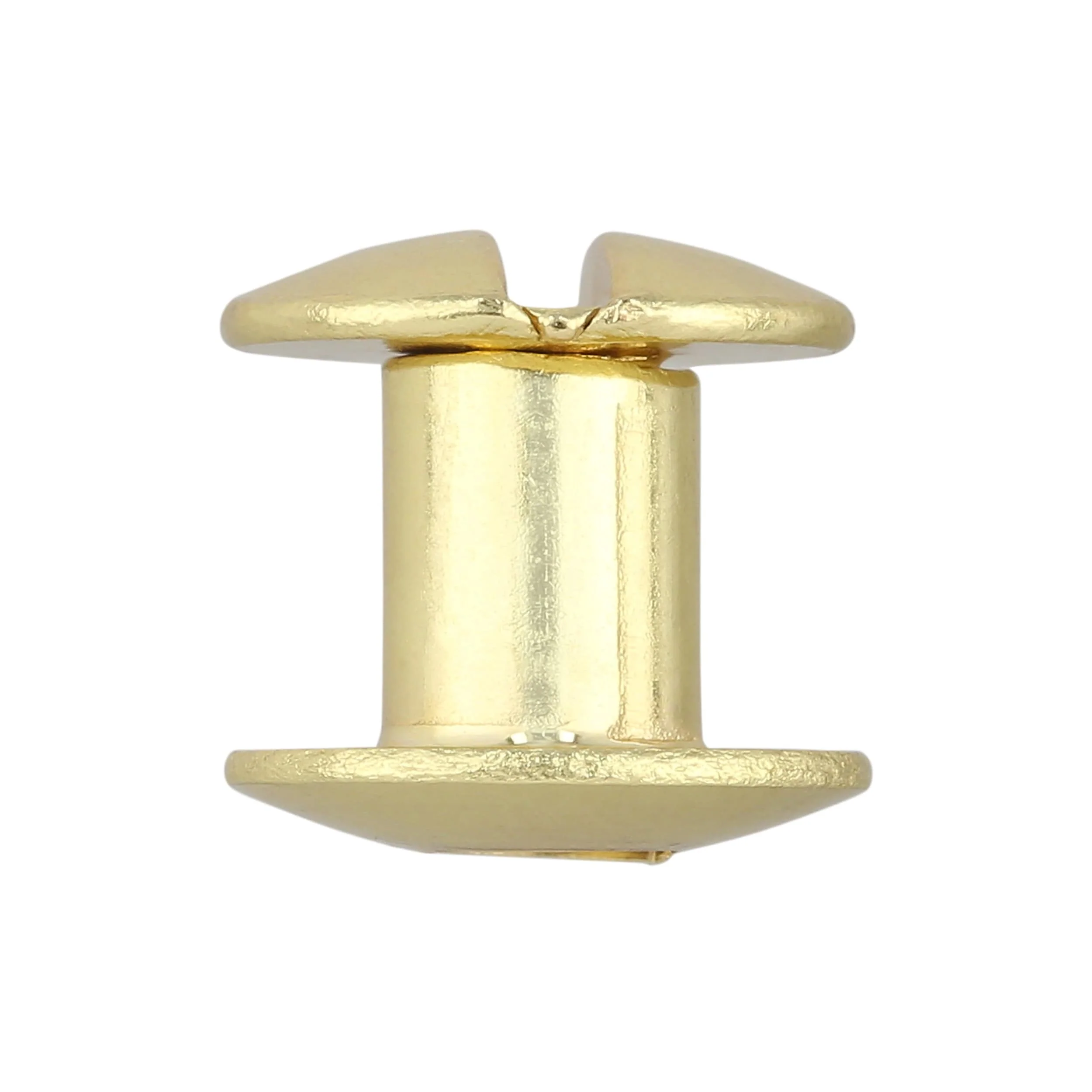 1/4" Brass, Open Hole Chicago Screw, Solid Brass PK10