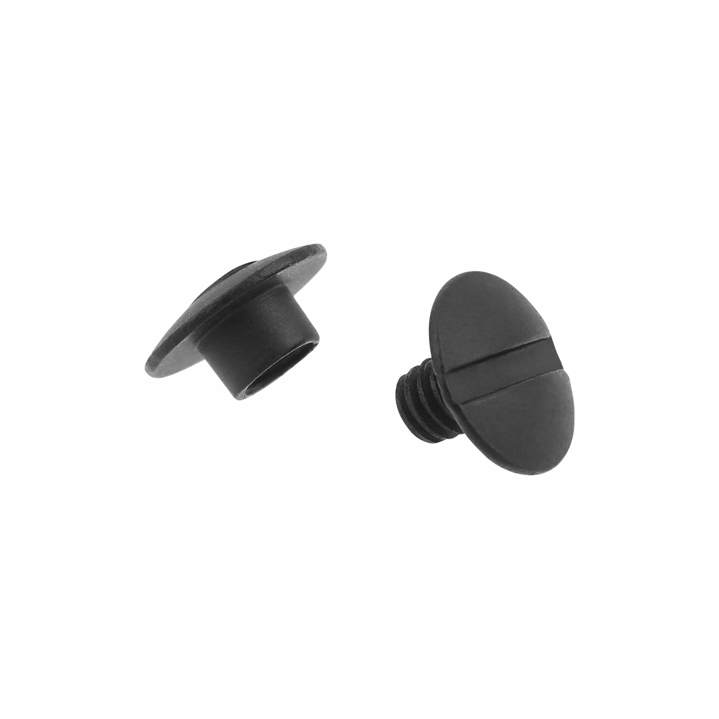 1/8" Black, Open Hole Chicago Screw, Solid Brass PK10 - Image 3
