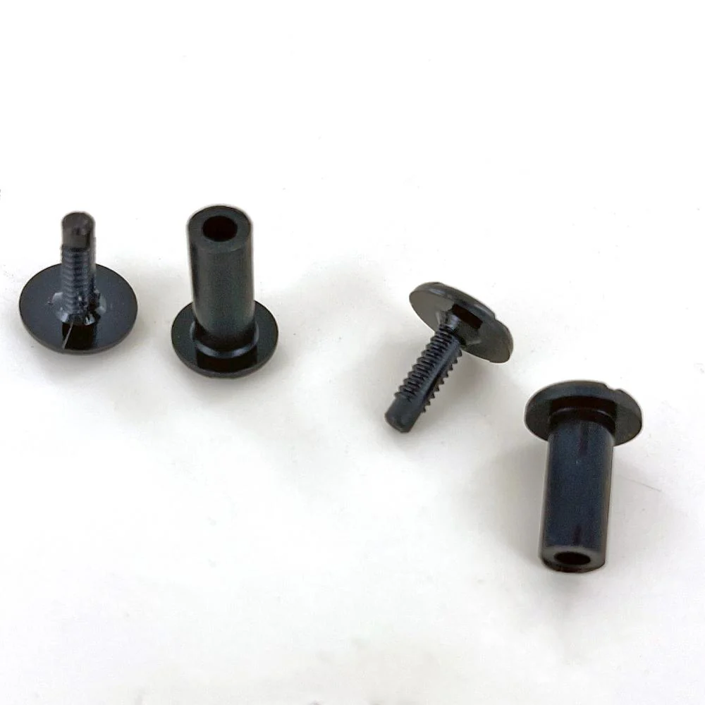1/2' Black, Post & Cap, Plastic-PK10