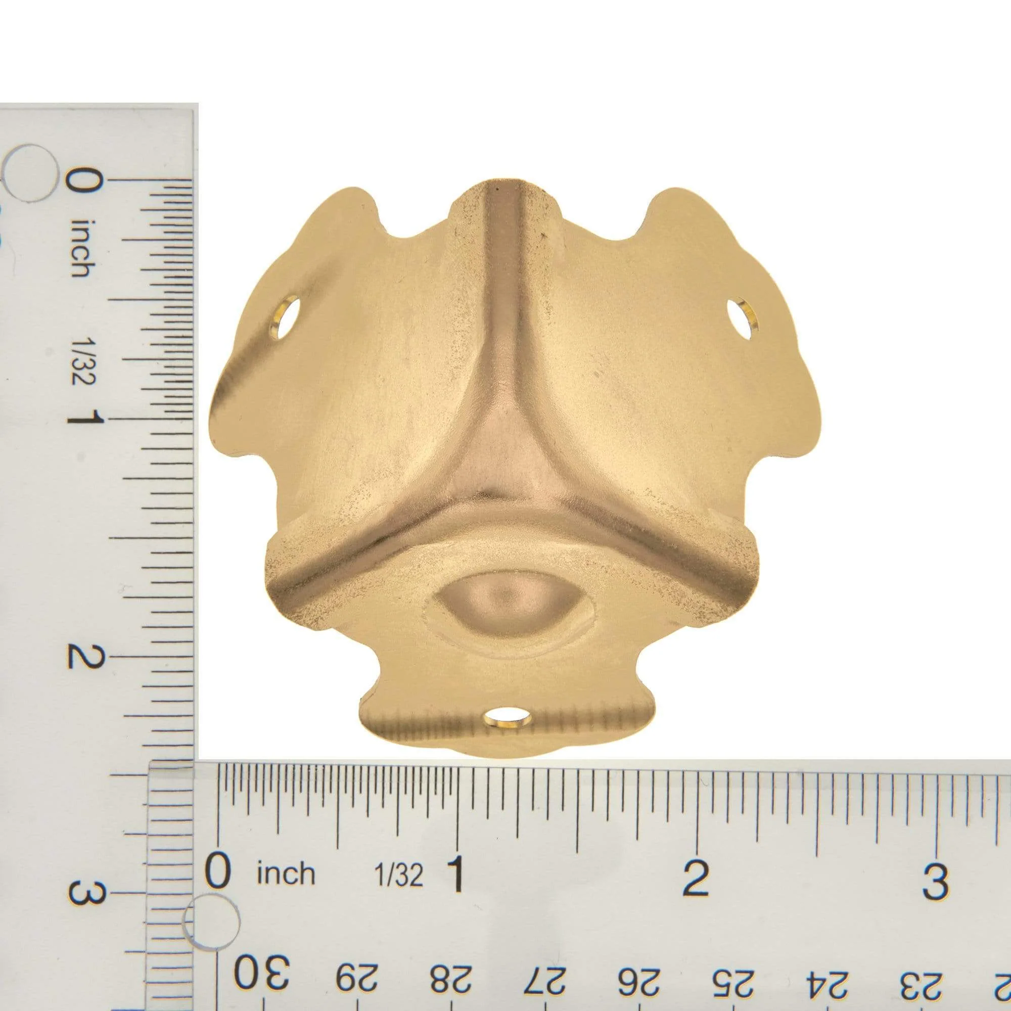 1 3/4" Brass, Trunk Bottom Corner, Steel - Image 2