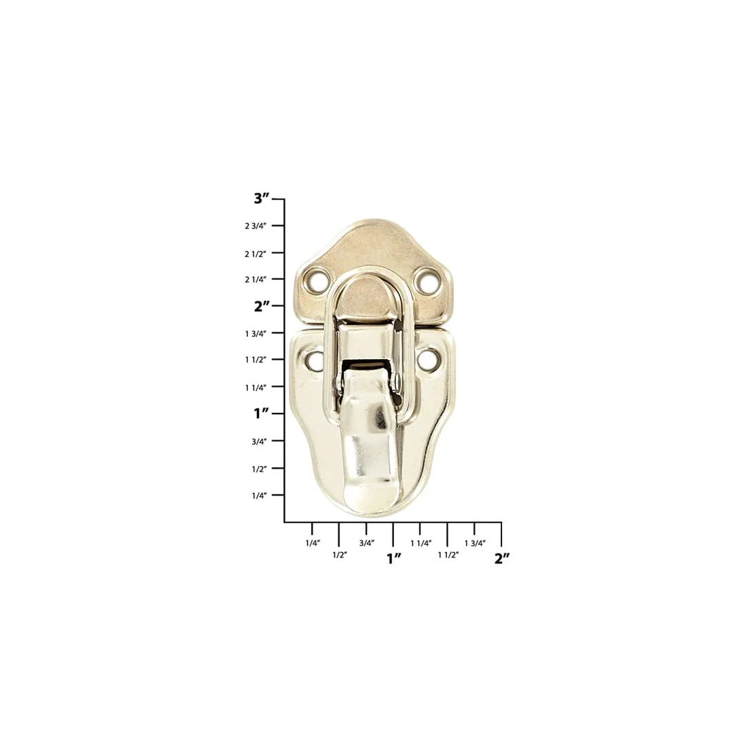 1 1/2" Nickel, Catch Plate, Steel - Image 2