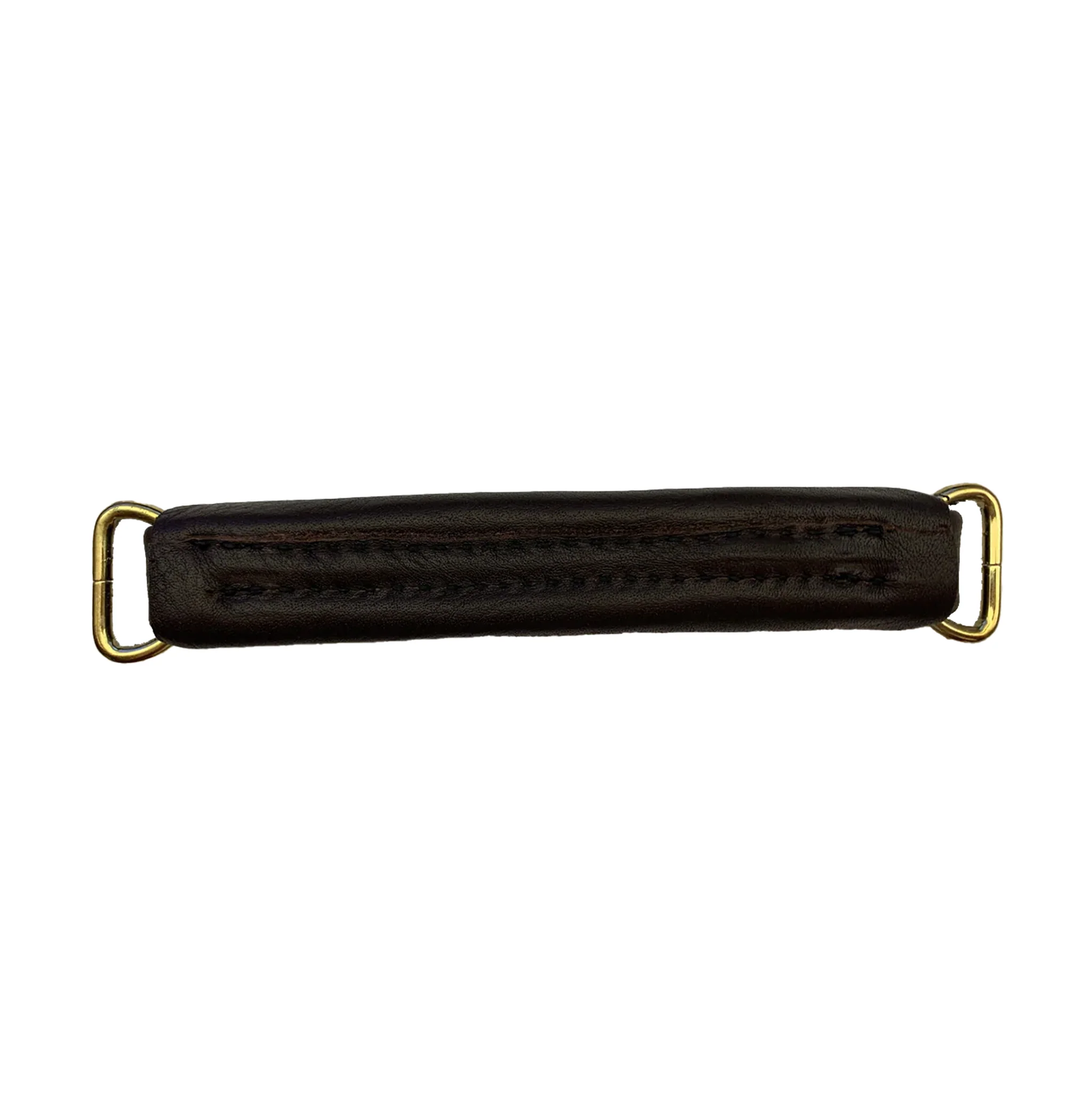 5 ¾” Brown, Handle with Brass Hardware, Leather