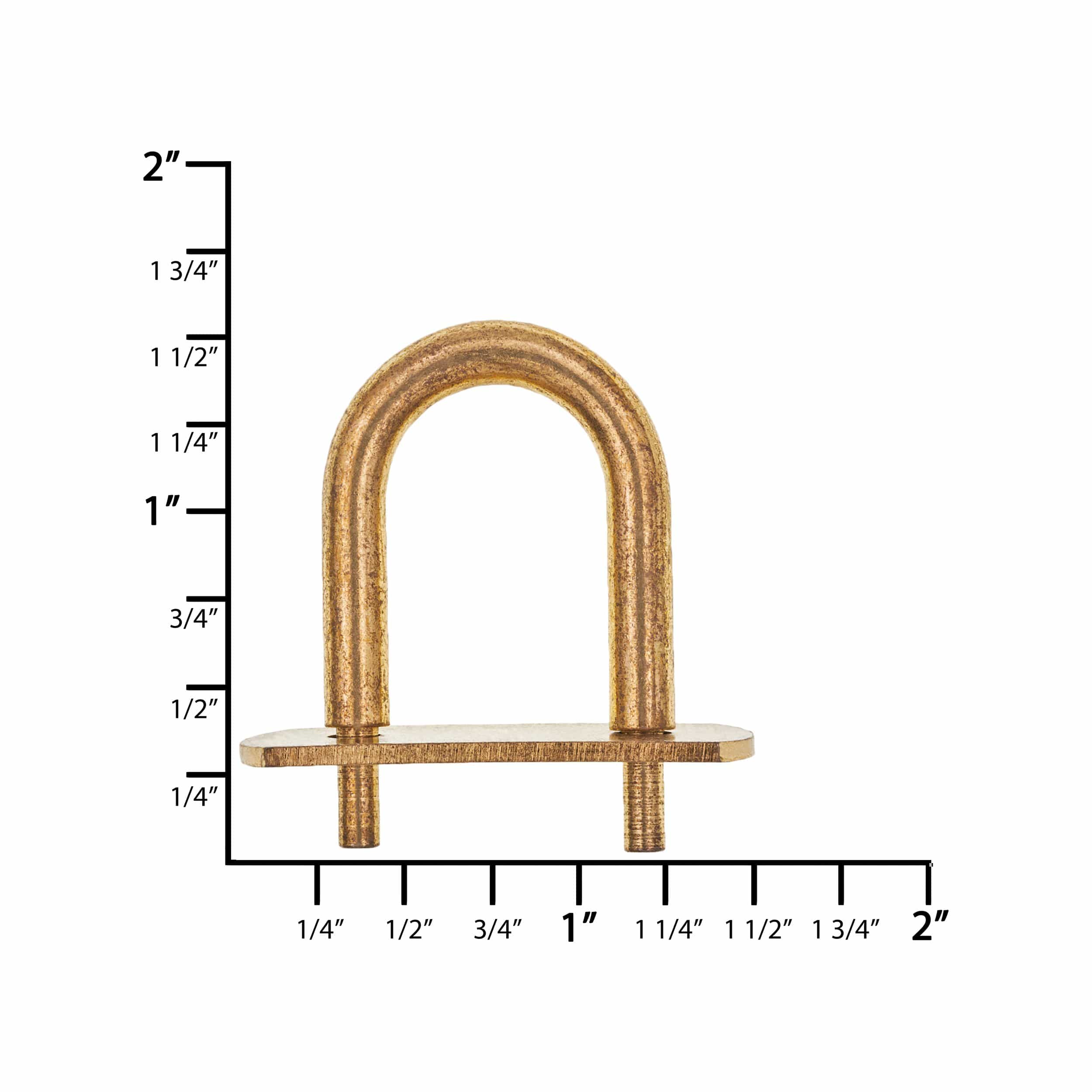 5/8" Gold, Padlock Keeper, Steel - Image 4