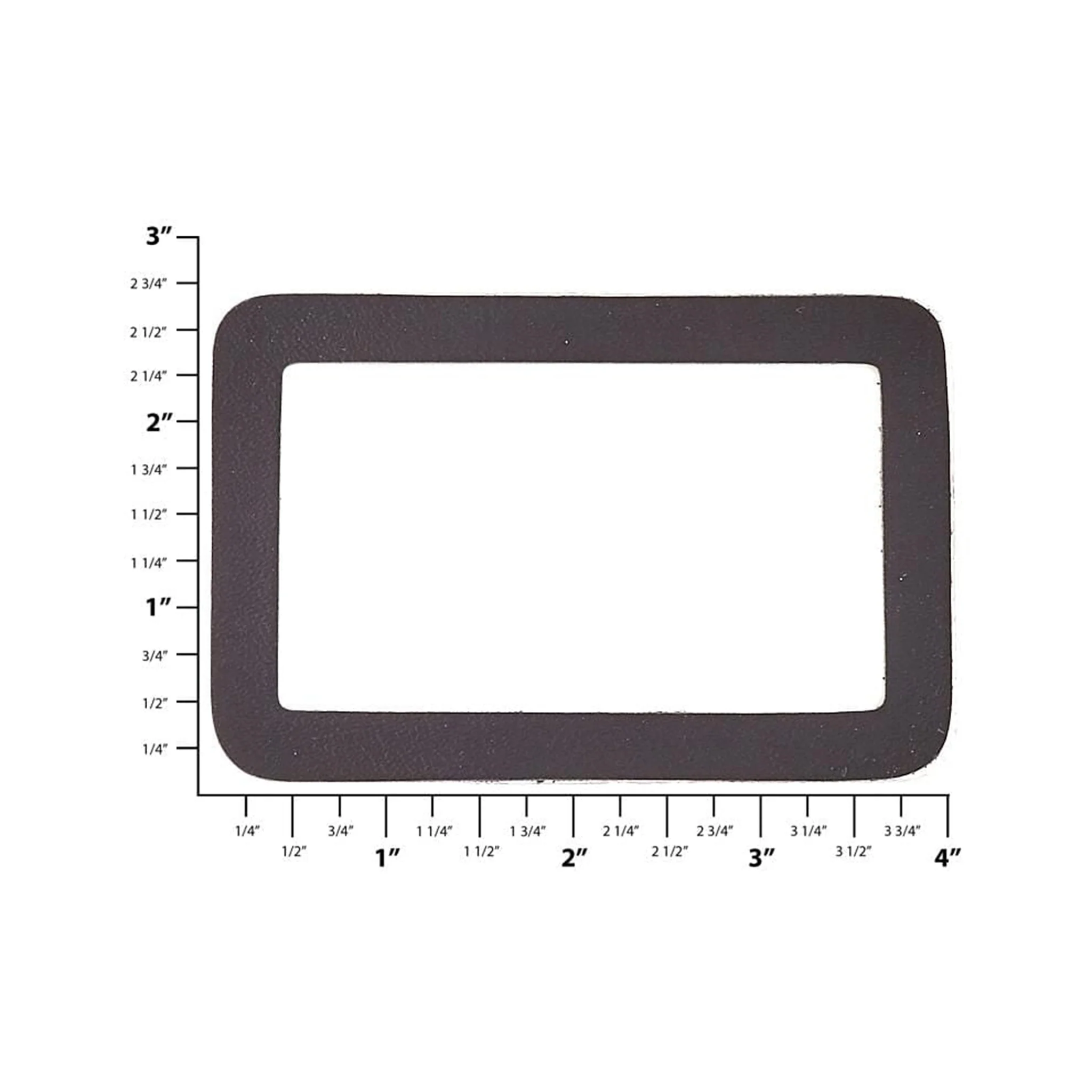 4" Black, Card Holder, Vinyl - Image 2