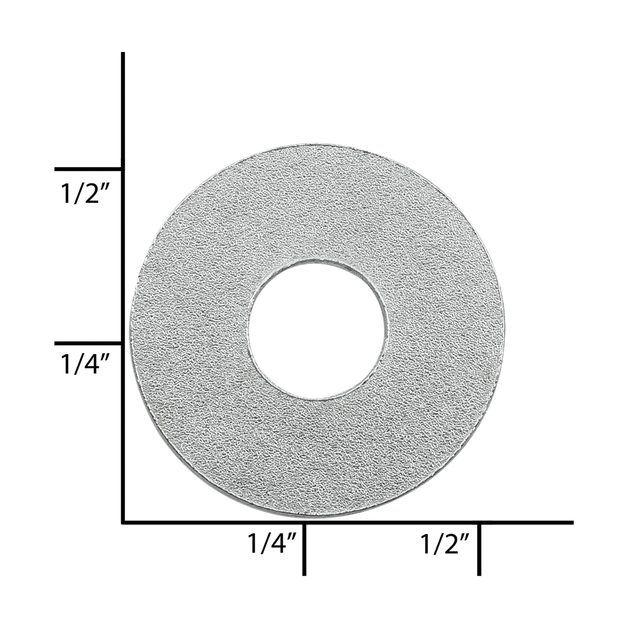 1/2" Nickel, Washer, Zinc Alloy - 12 pk - Image 2