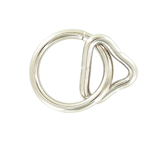 1 1/4" Nickel, Loop & Ring, Steel