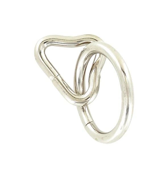 1 1/4" Nickel, Loop & Ring, Steel - Image 2
