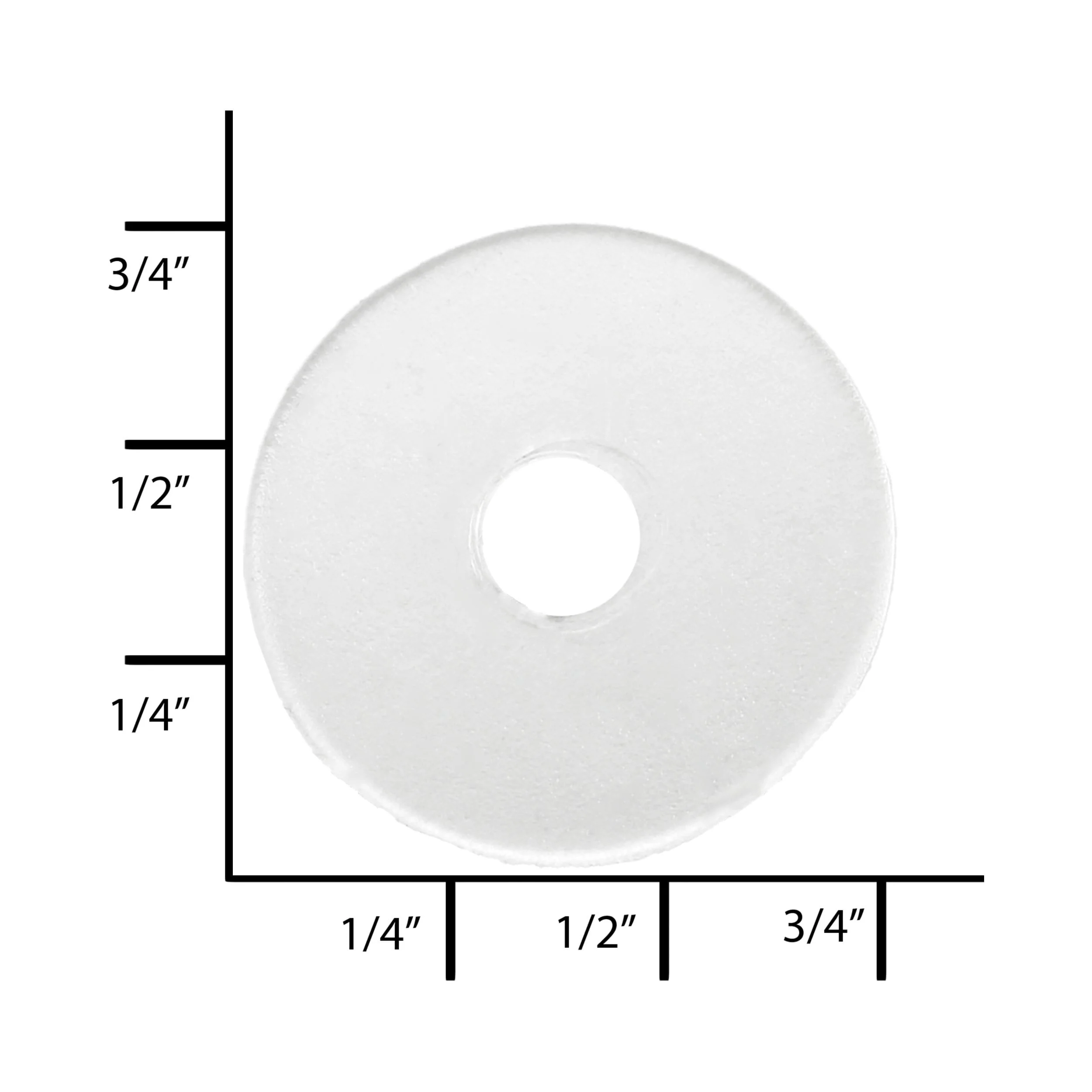 9/16" Clear, Washer, Plastic - 12 pk - Image 2
