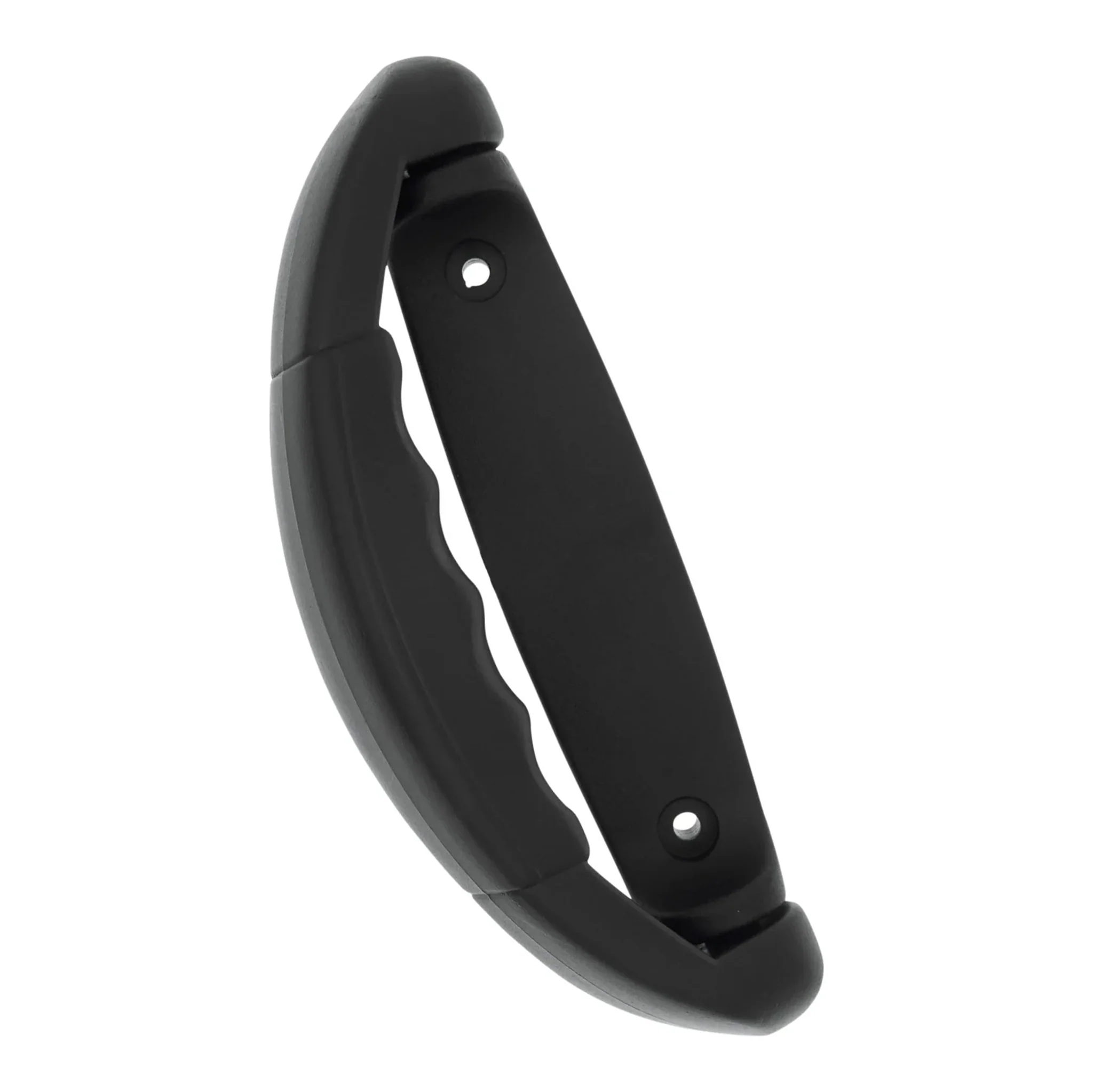 7 1/4" Black, Handle with Mounting Plate, Plastic - Image 2