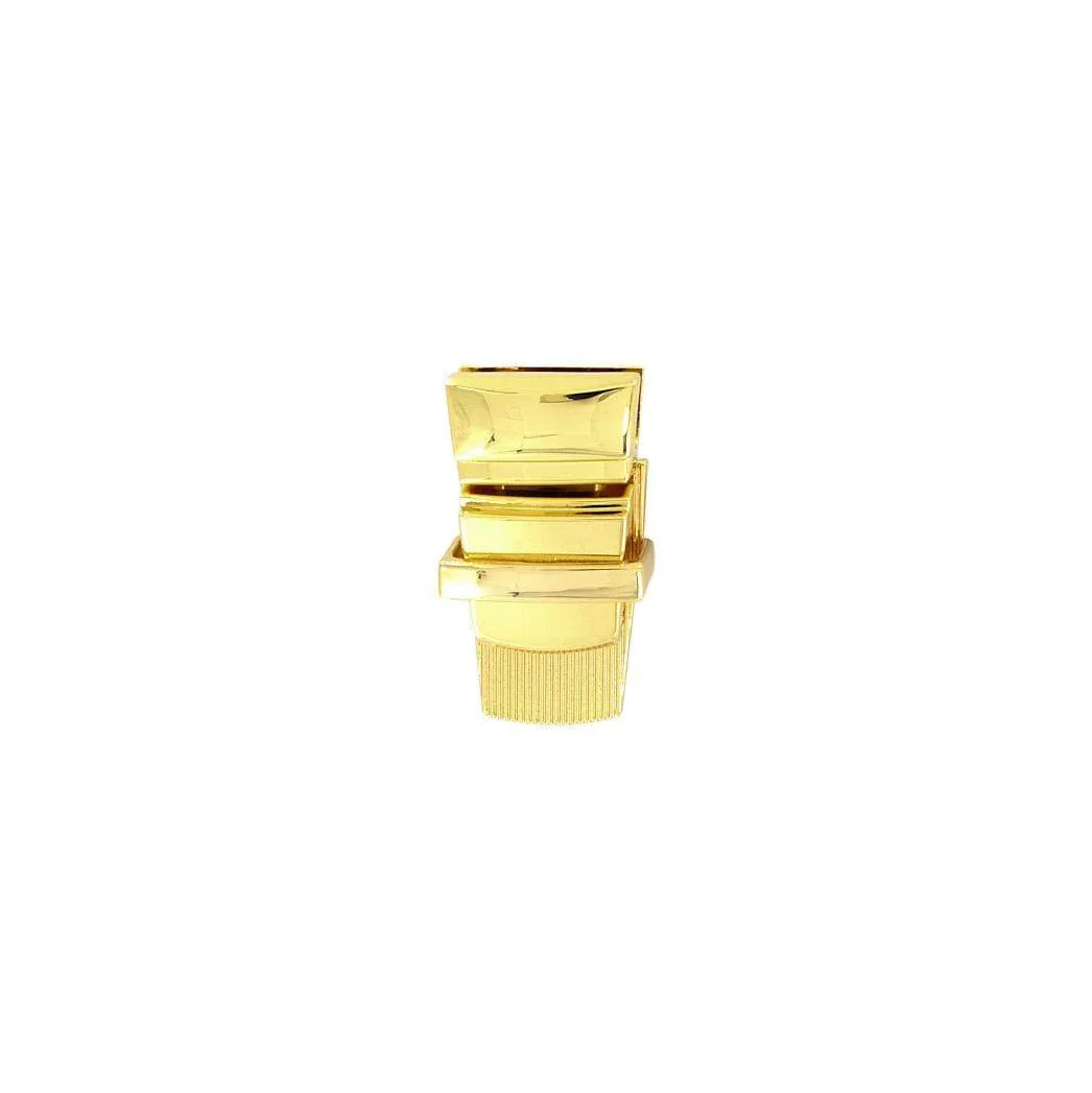 1" Shiny Gold, Tuck Catch, Zinc Alloy