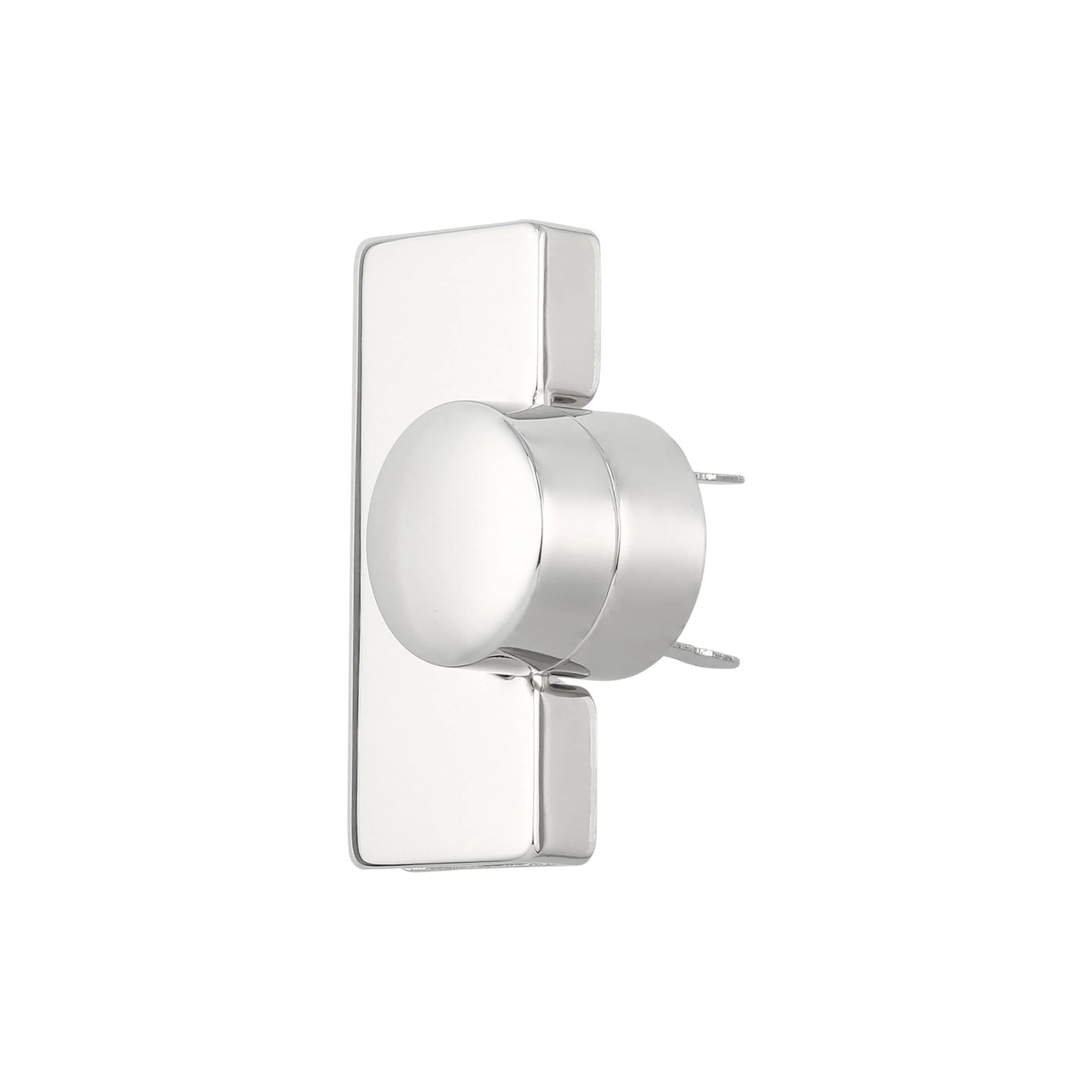22mm Shiny Nickel, Turn Lock, Zinc Alloy - Image 3