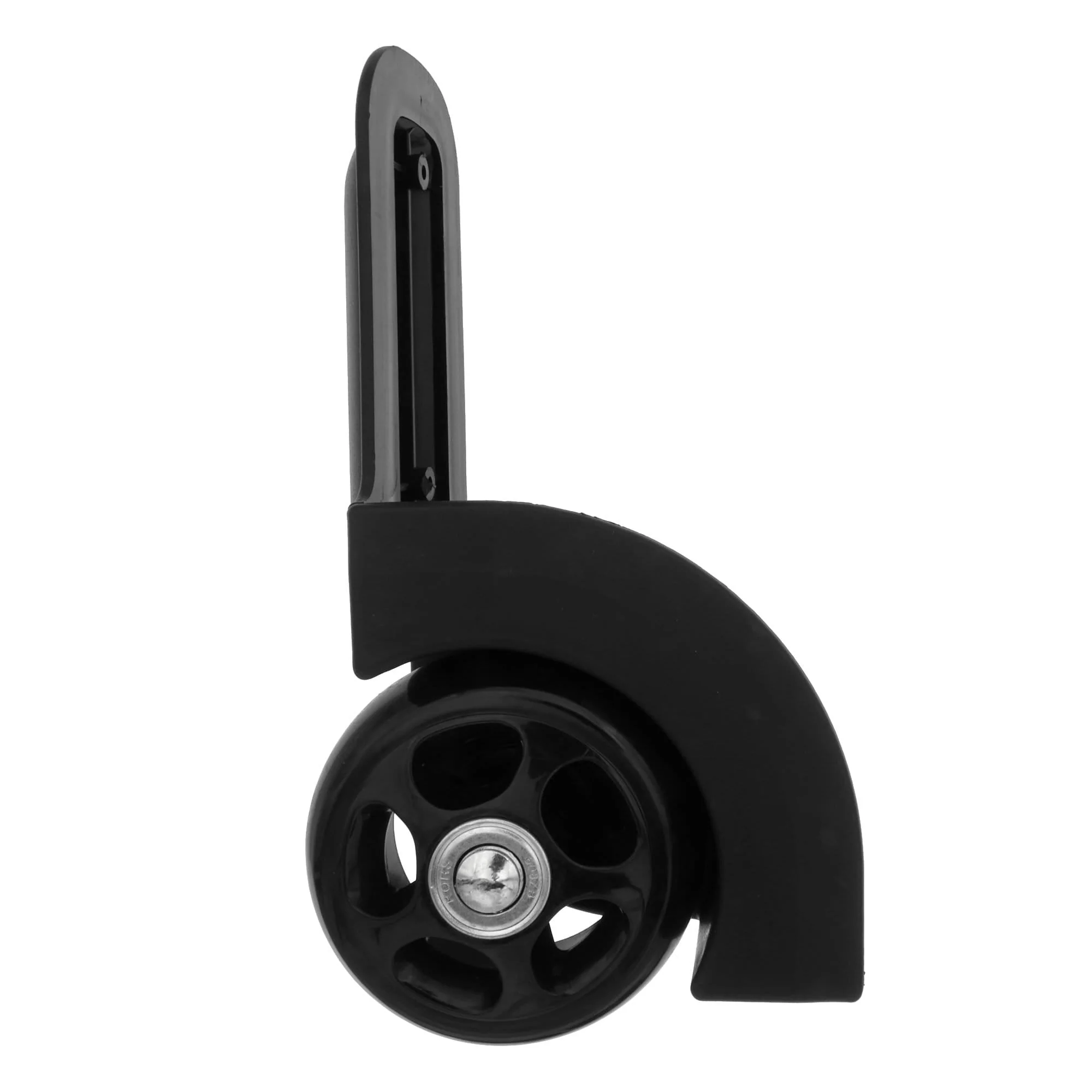 75mm Black, Ball Bearing Wheel with Housing Pair, Plastic