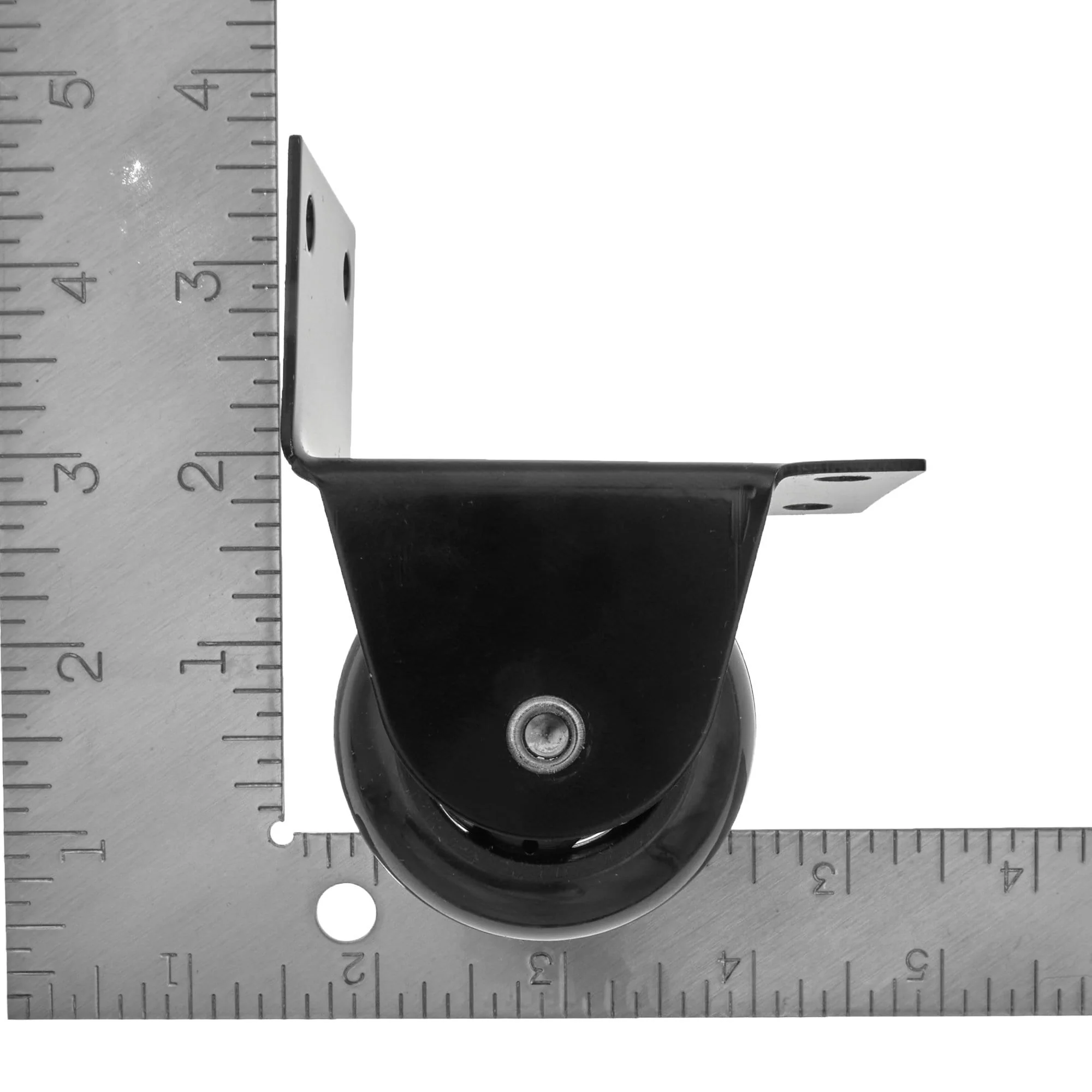 50mm Black, Ball Bearing Wheel with Housing, Steel - Image 4