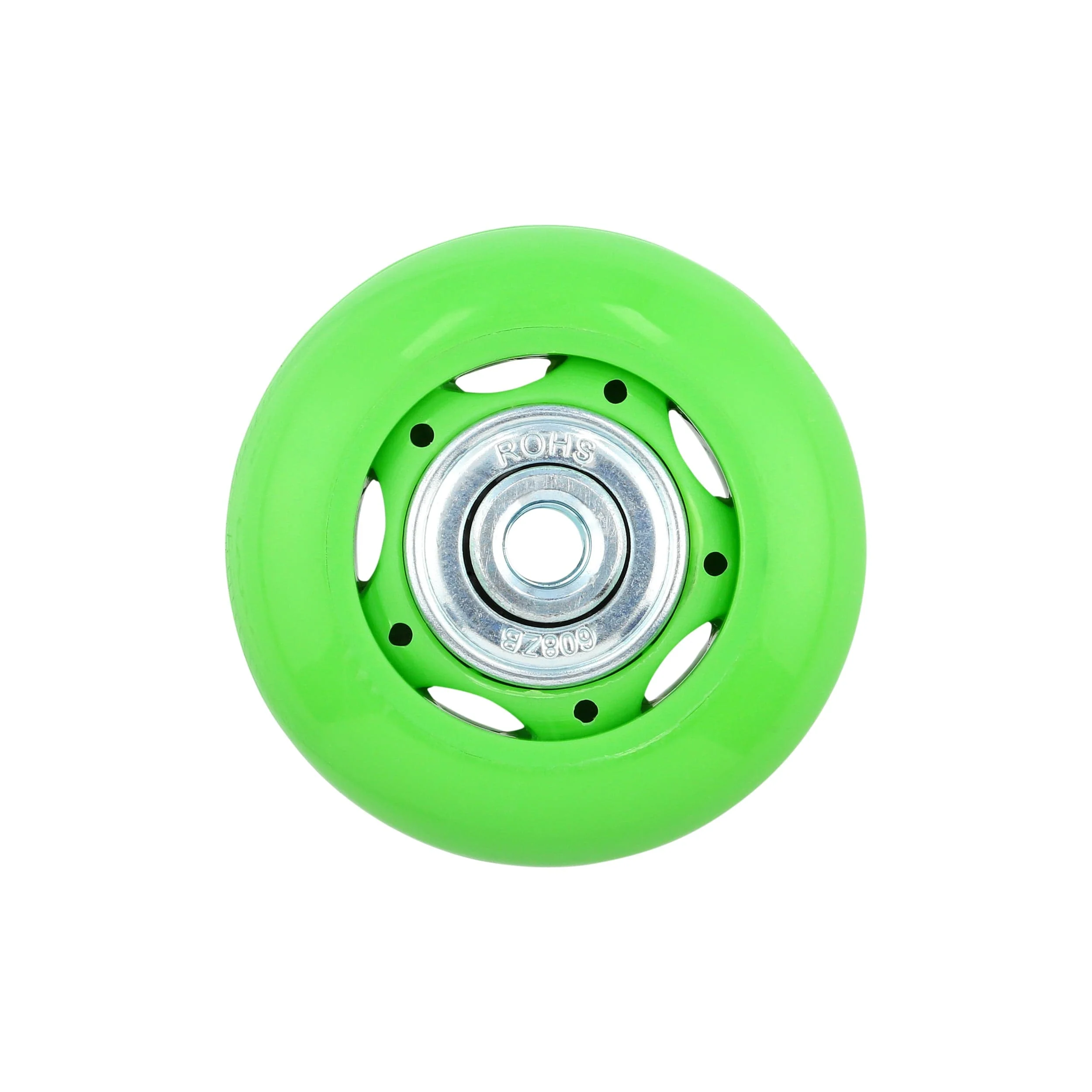 50mm Green, Ball Bearing Inline Skate Wheel, Plastic - Image 3