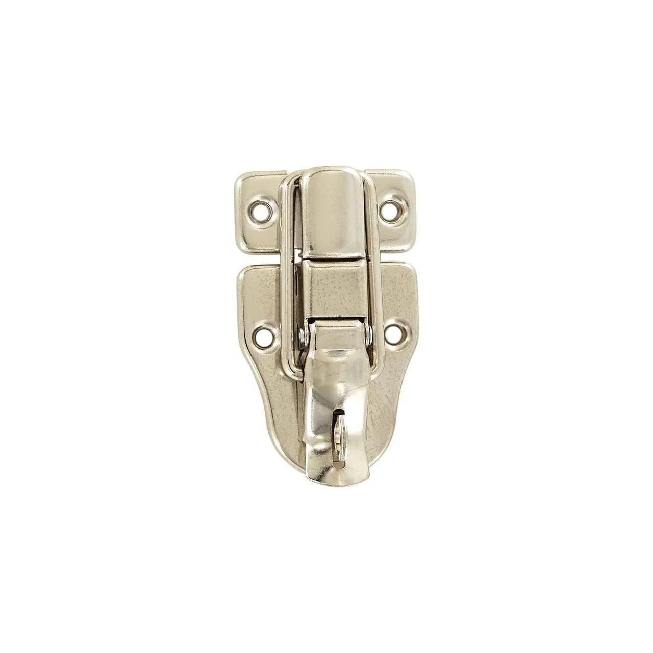3" Nickel, Drawbolt w/ Padlock Loop, Steel