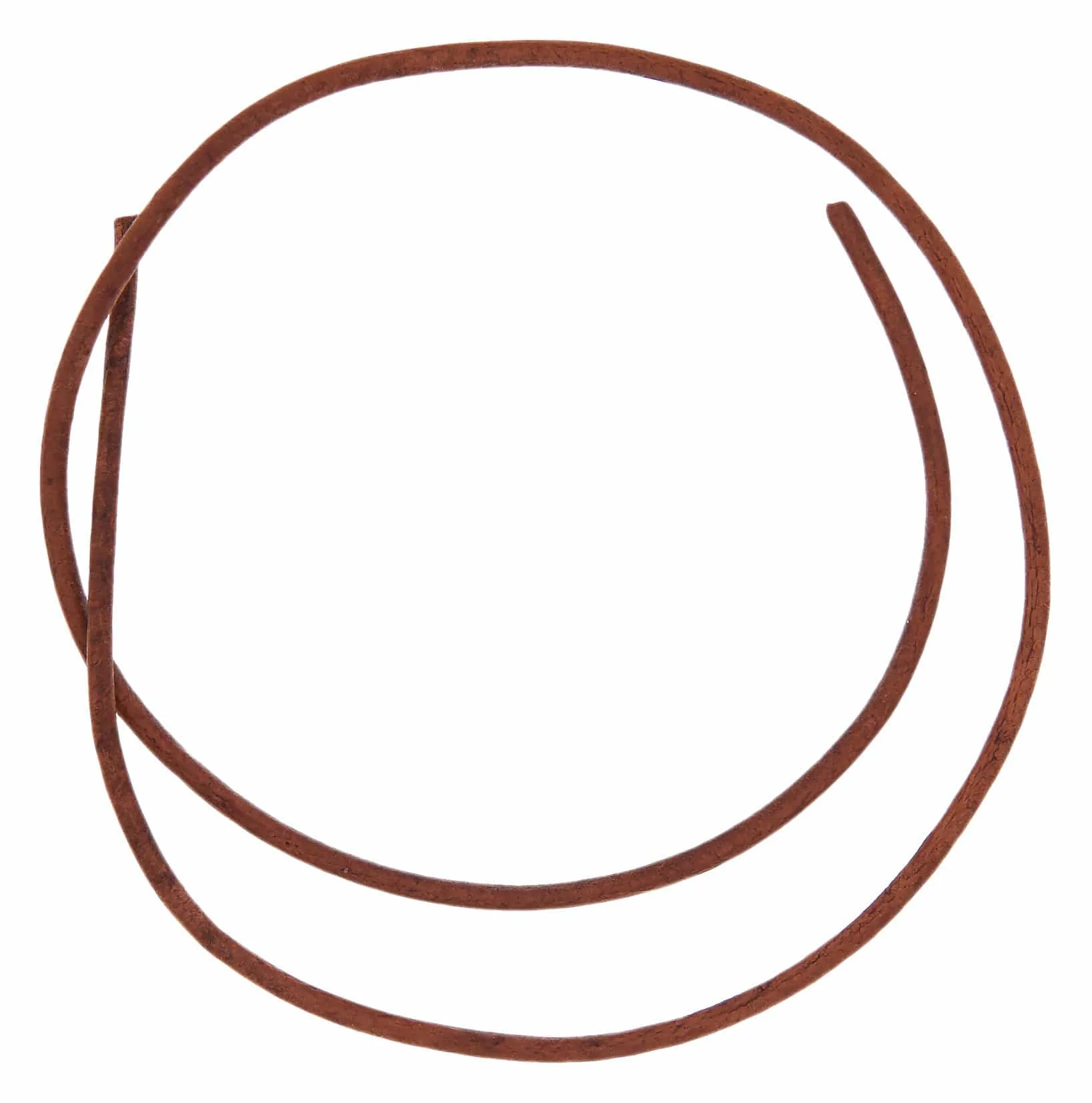 1/16" (1.5mm) Light Brown, Round Cord, Leather - Image 2