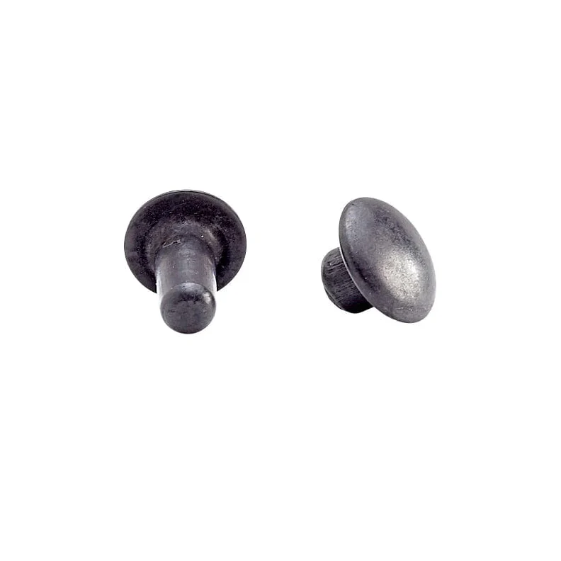 6.5mm Black, Single Cap Jiffy Rivets, 100ct - Image 3