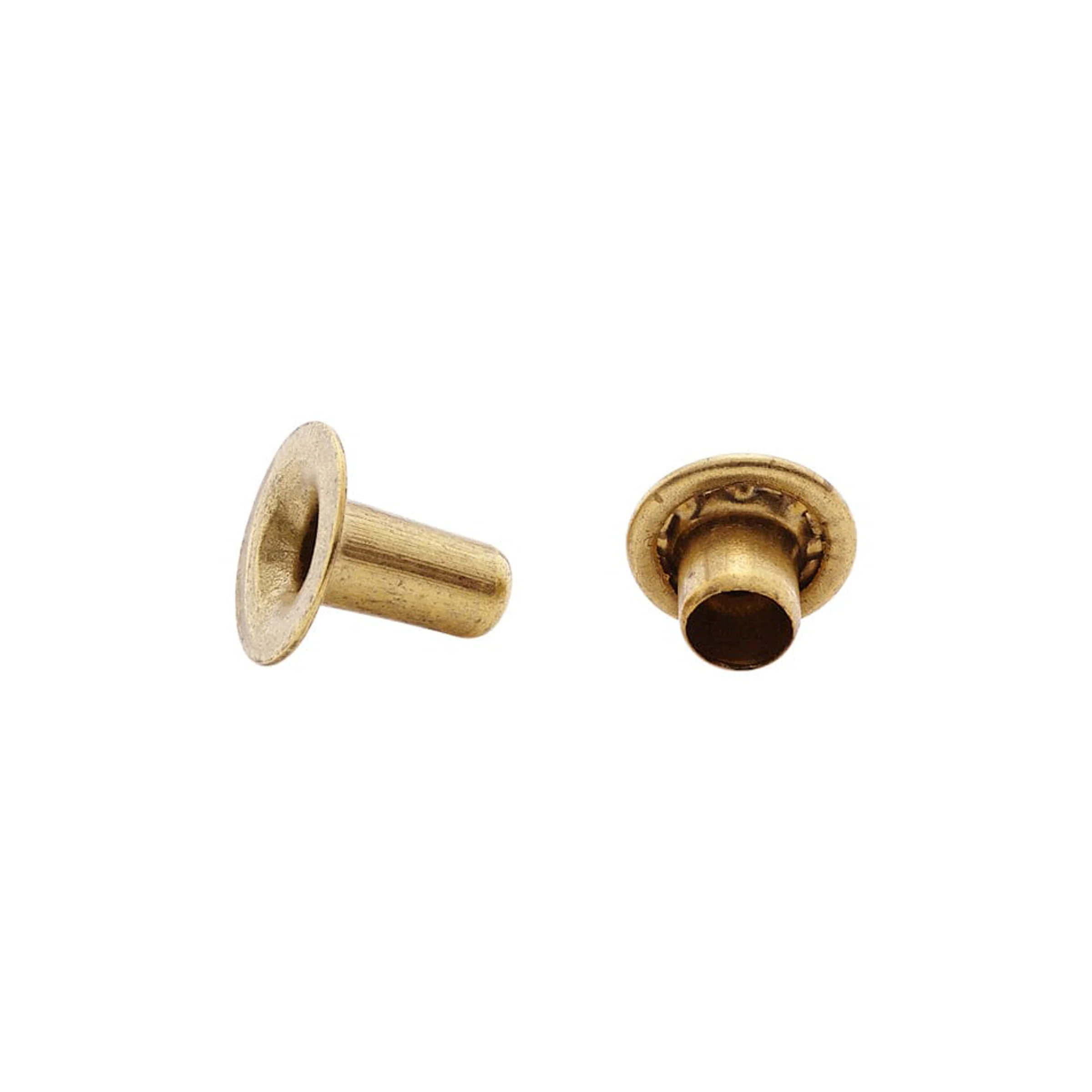 7mm Brass, Single Cap Jiffy Rivets, Solid Brass-100ct - Image 4