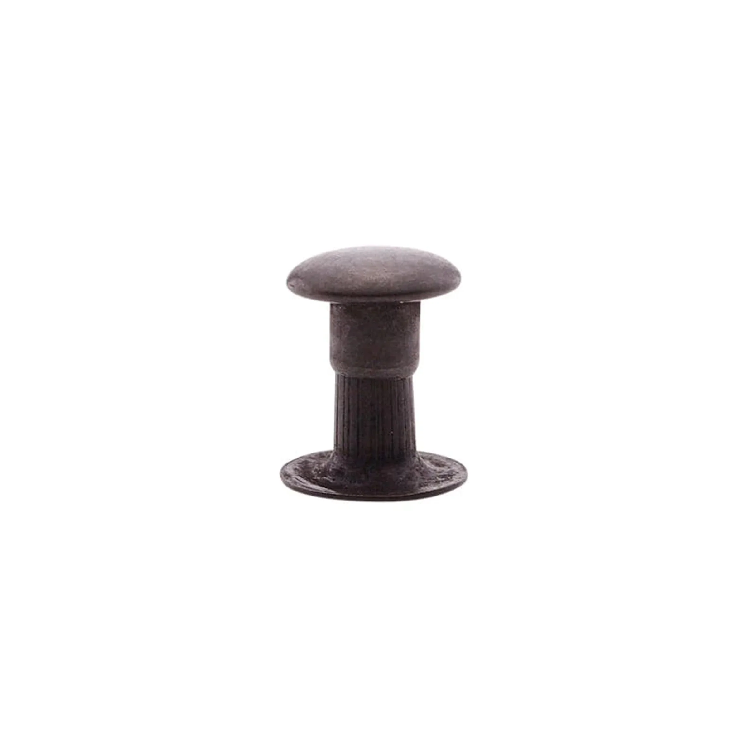 7mm Black, Single Cap Jiffy Rivet, Solid Brass-100ct