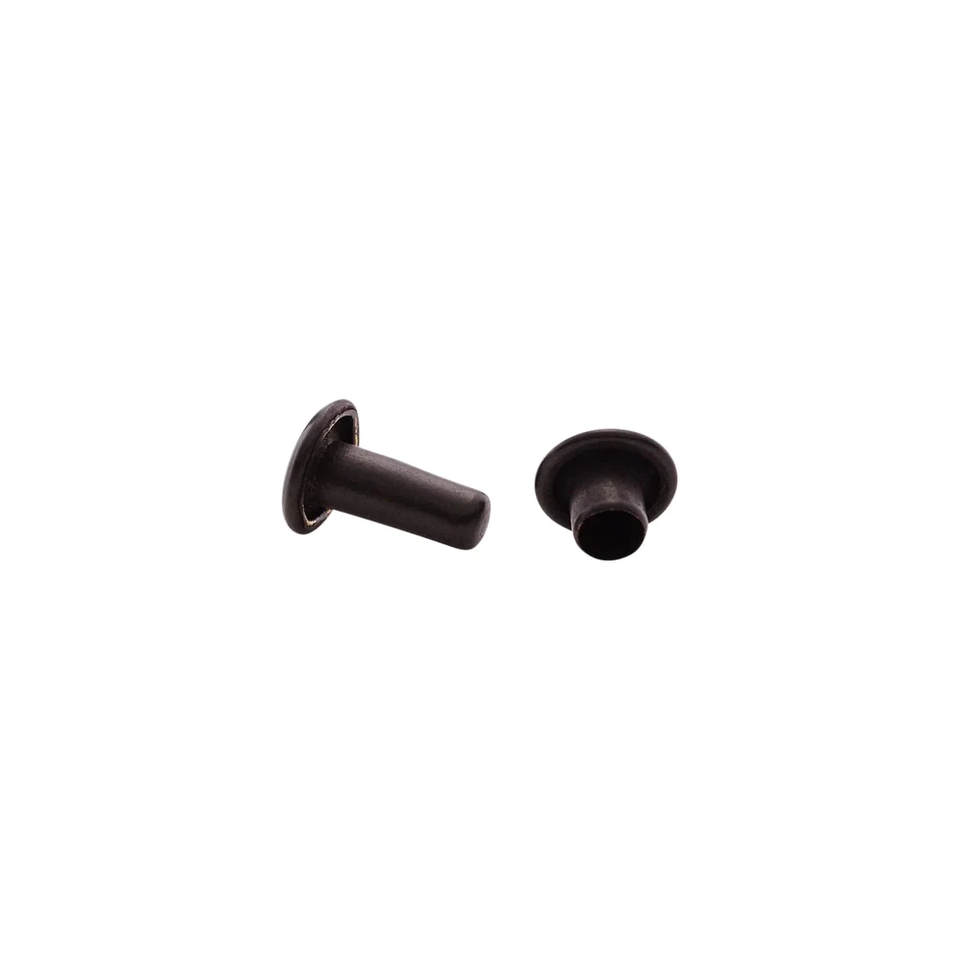9mm Black, Double Cap Jiffy Rivets, Solid Brass-100ct - Image 4