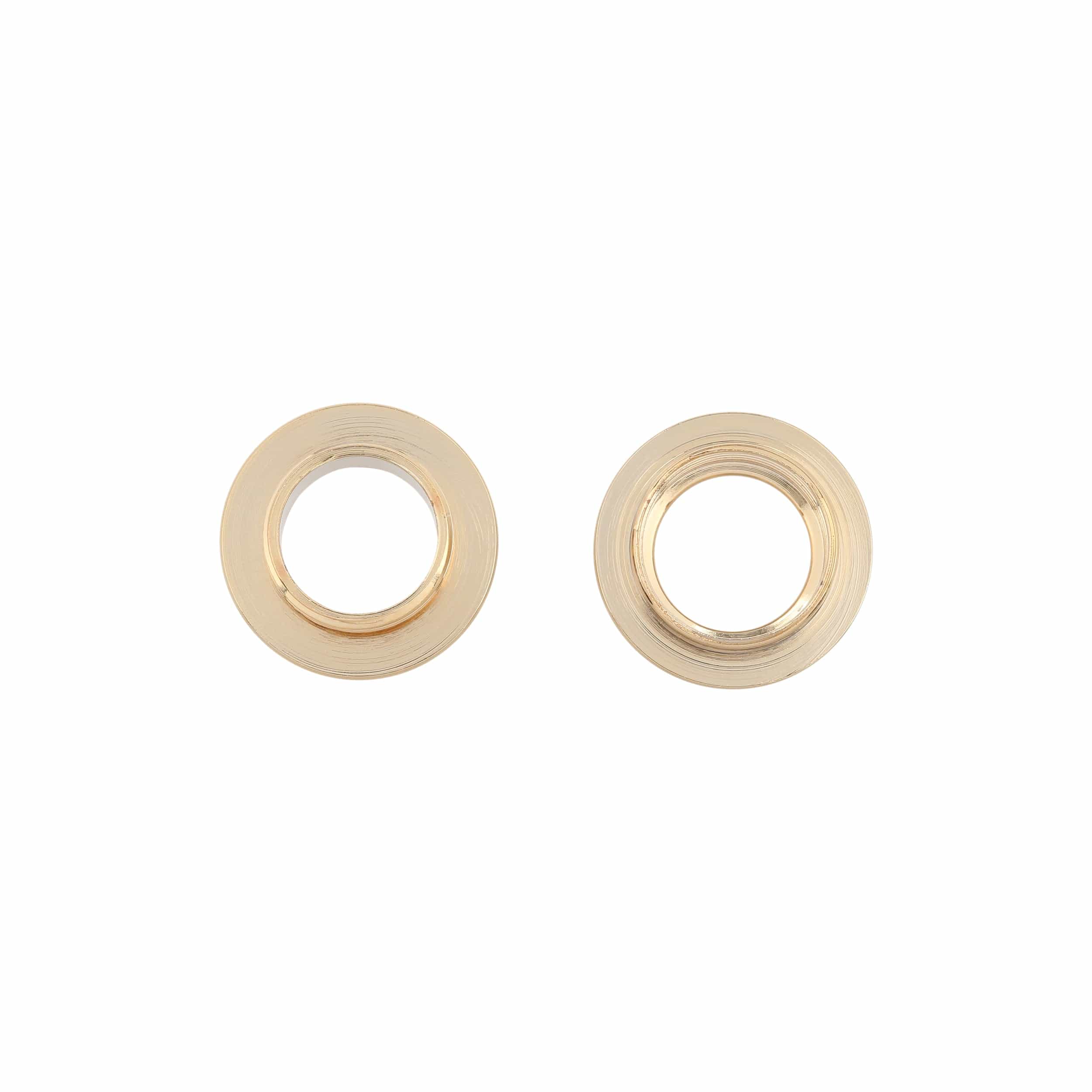 7/16" Gold, Screw Together Eyelet, Solid Brass - Image 3