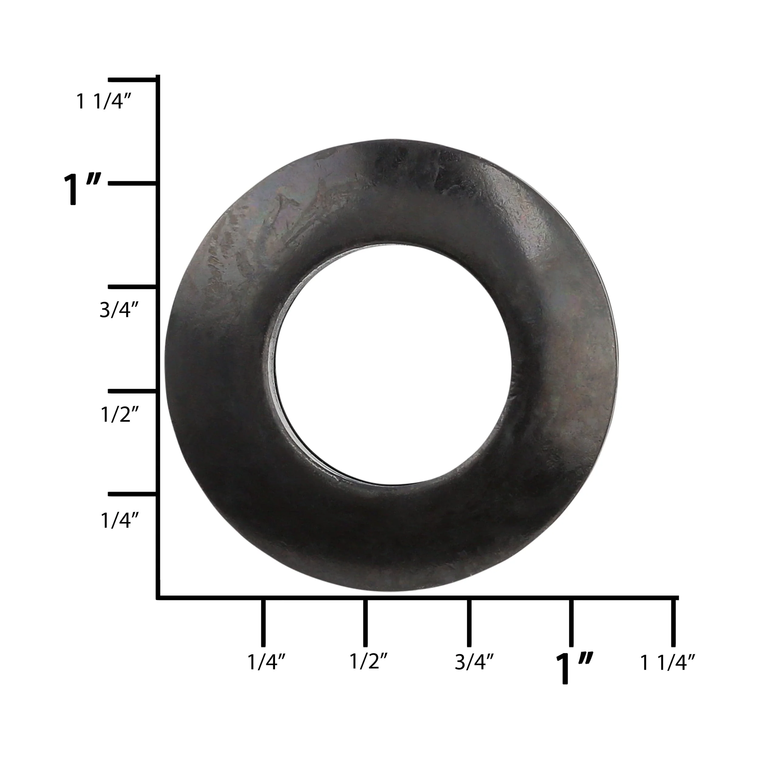 5/8" Black, Screw Together Eyelet, Solid Brass - Image 3