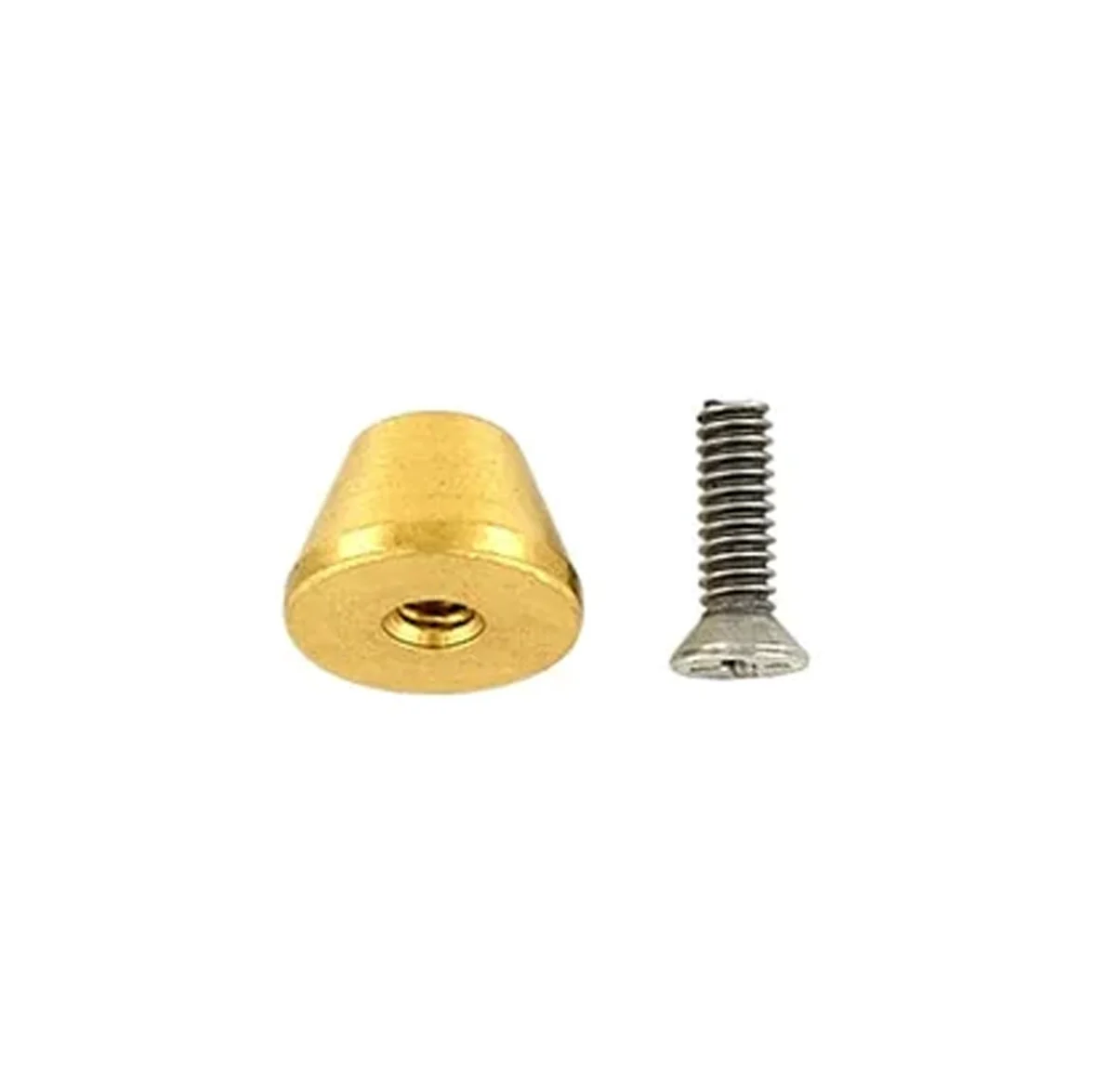 14mm Brass, Cone Handbag Bottom w/screw, Solid Brass-PK10 - Image 3
