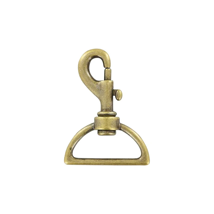 1 1/2" Antique Brass, Bolt Swivel Snap Hook, Zinc Alloy - Image 2