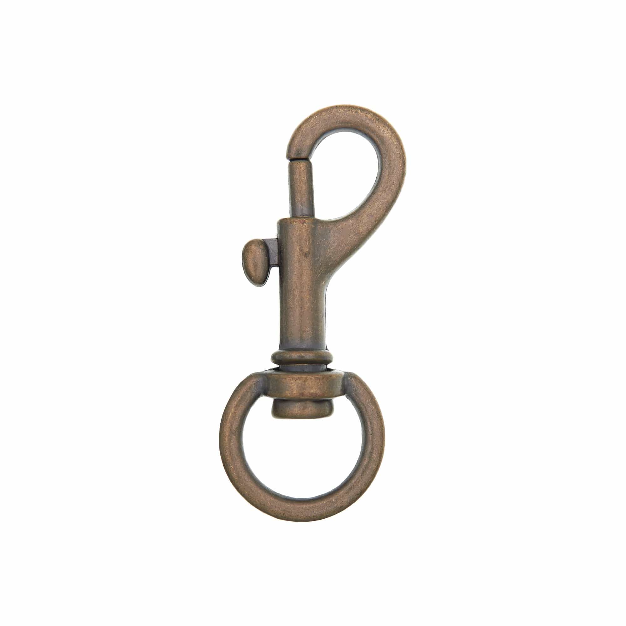 1/2" Antique Brass, Bolt Swivel Snap Hook, Zinc Alloy - Image 4