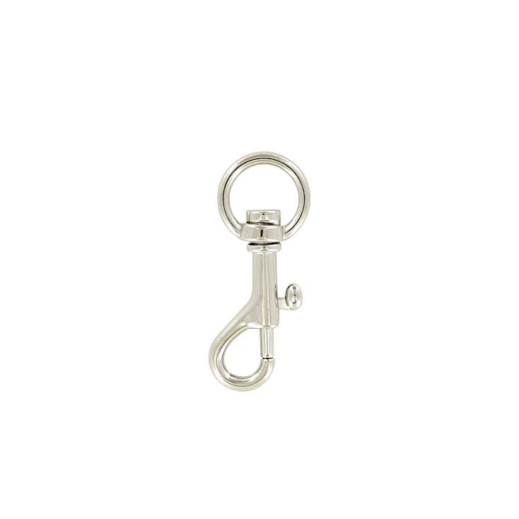 1/2" Nickel, Bolt Swivel Snap Hook, Zinc Alloy - Image 2