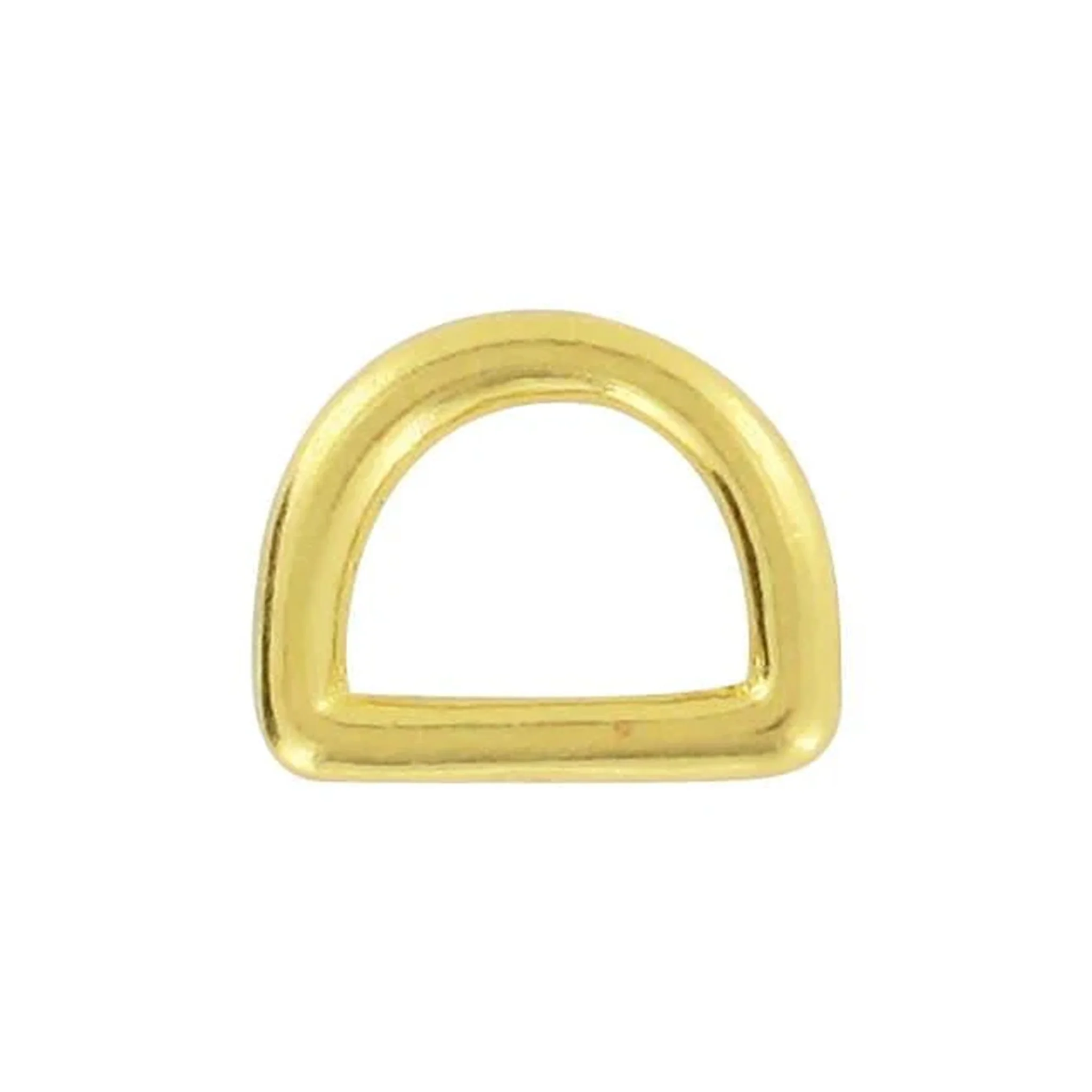 1/2" Shiny Brass, Cast D Ring, Solid Brass - Image 3