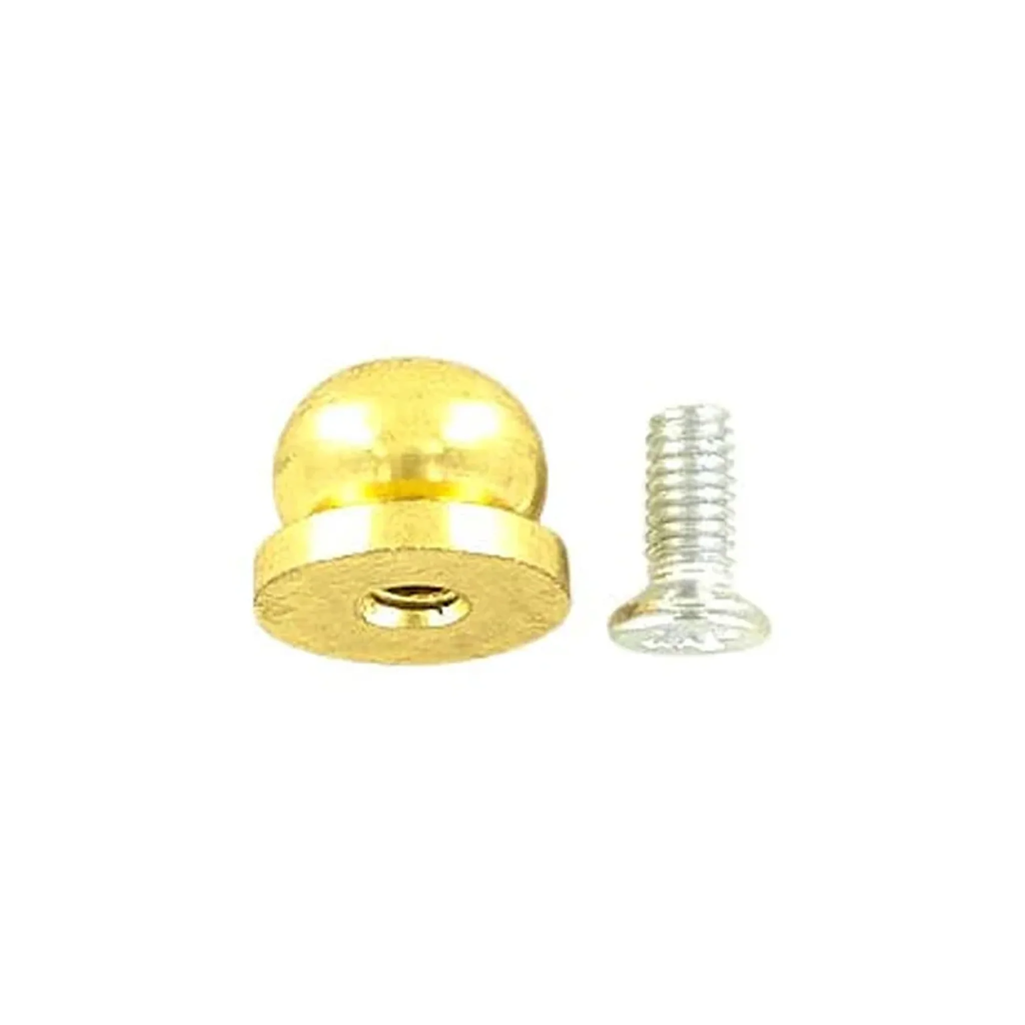 1/2" Brass, Ball on Base Handbag Bottom Stud, Solid Brass-PK5 - Image 3