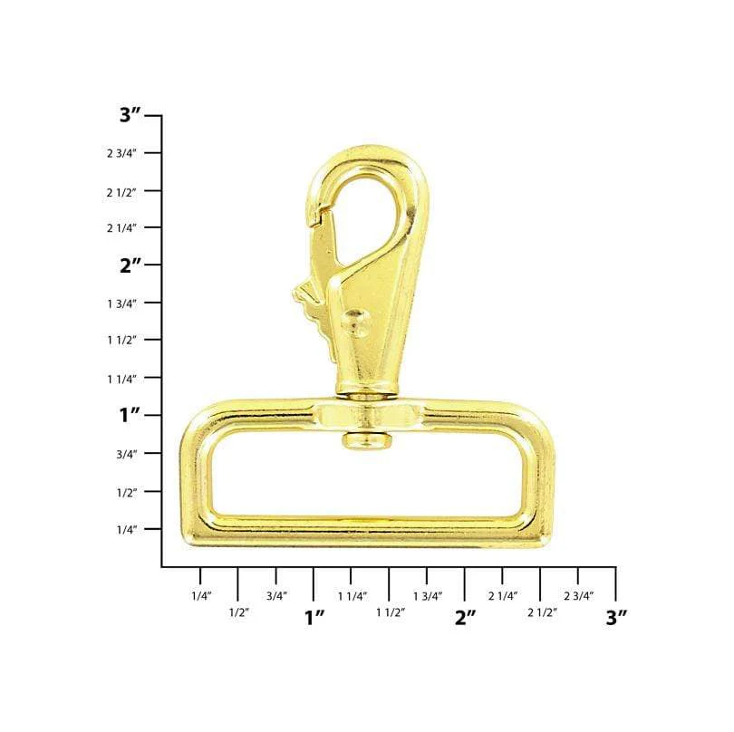 2" Shiny Gold, Lever Swivel Snap Hook, Zinc Alloy-PK4 - Image 7
