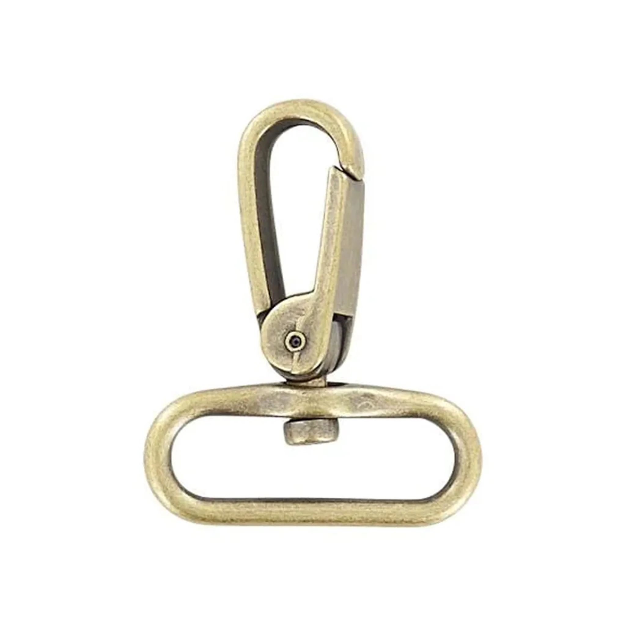 1 1/2" Antique Brass, 2 1/4" Lever Swivel Snap Hook, Zinc Alloy - Image 3