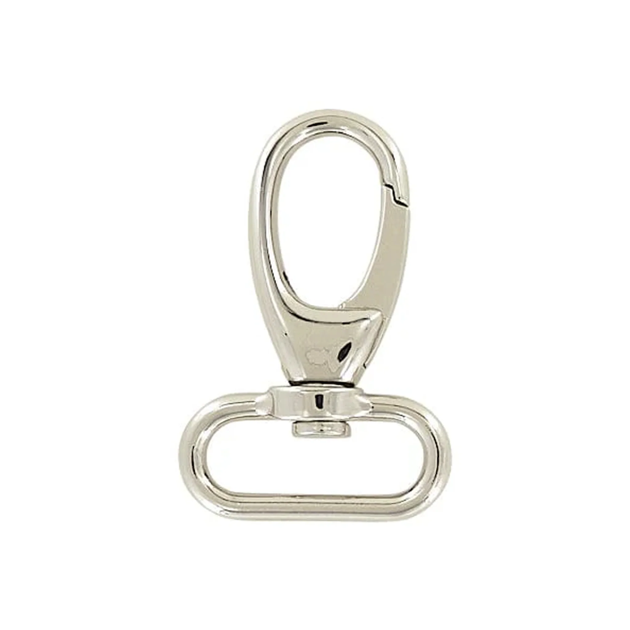 1 1/4" Shiny Nickel, Lever Swivel Snap Hook Short Profile, Zinc Alloy - Image 4