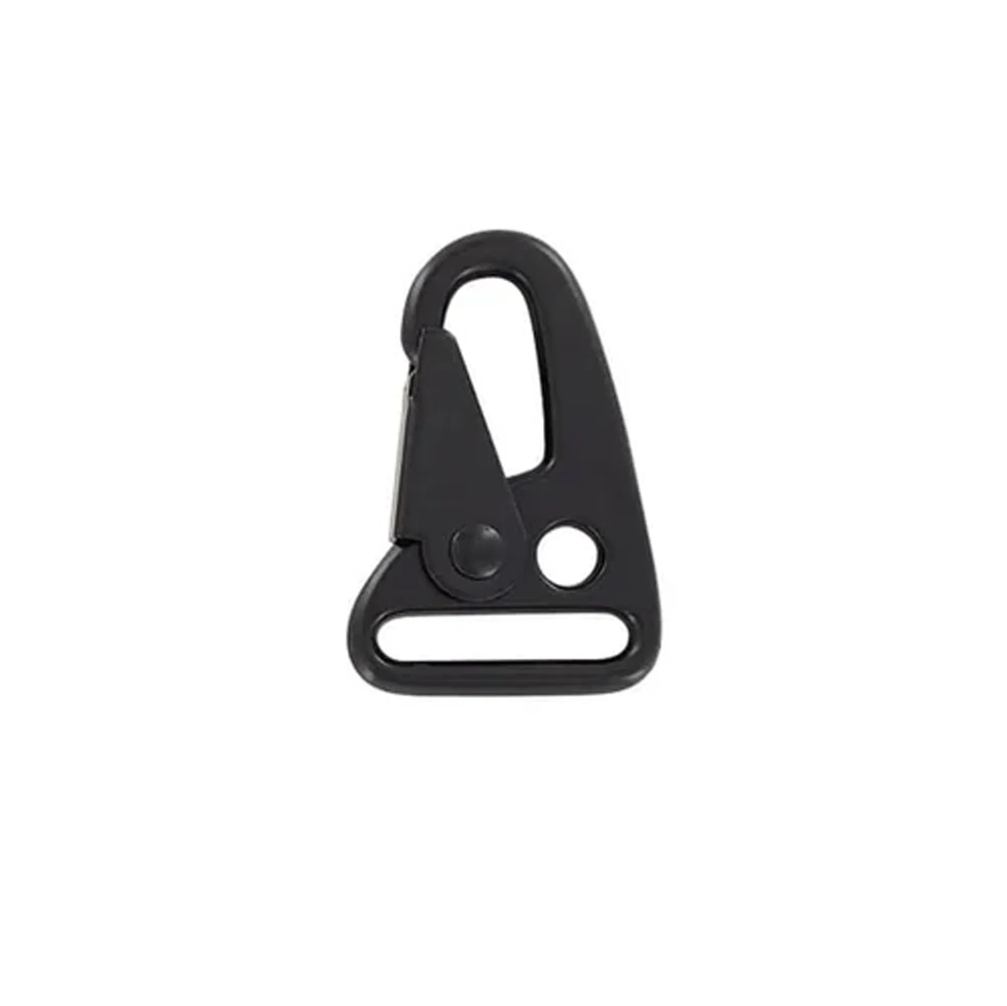 1" Matte Black, Lever Snap Hook, Zinc Alloy - Image 3