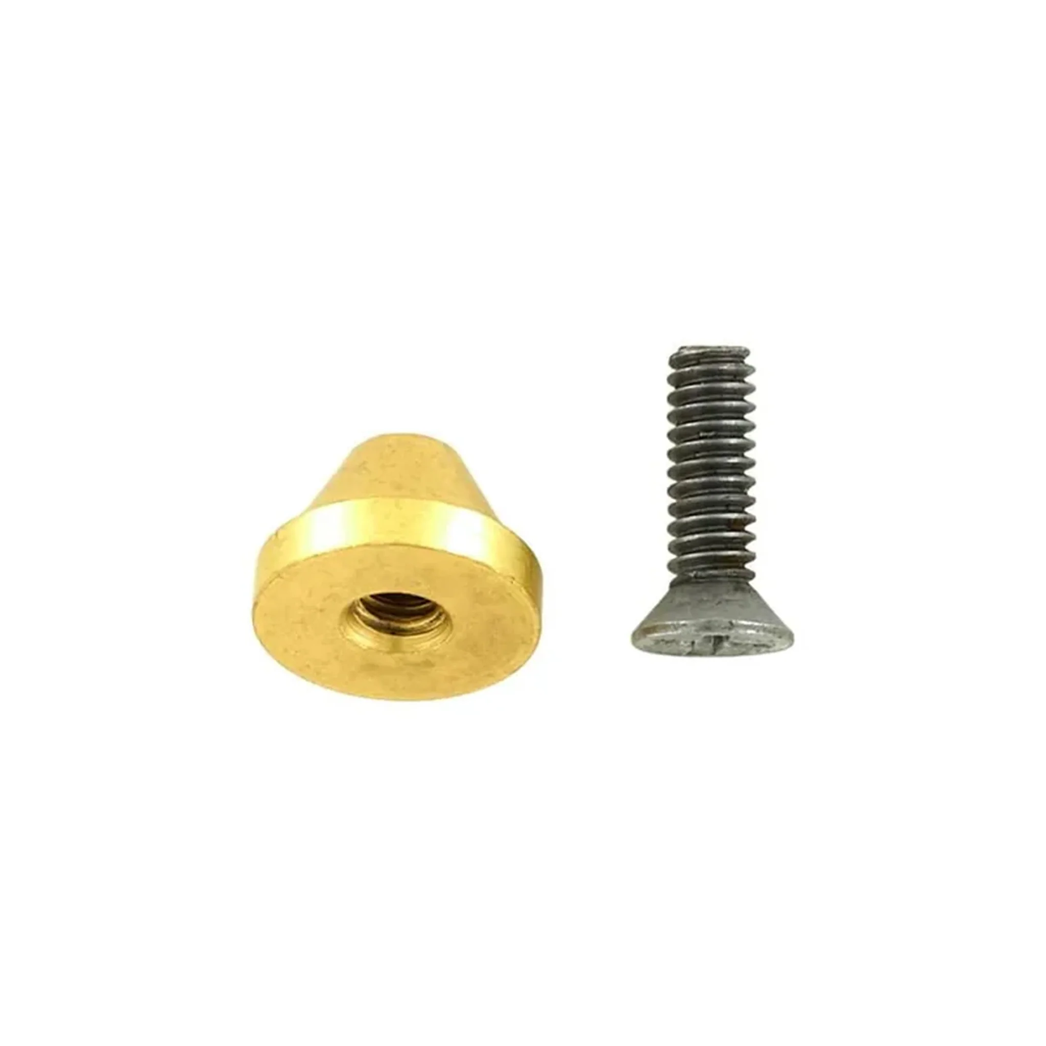12mm Brass, Cone Handbag Bottom w/screw, Solid Brass-PK10 - Image 3