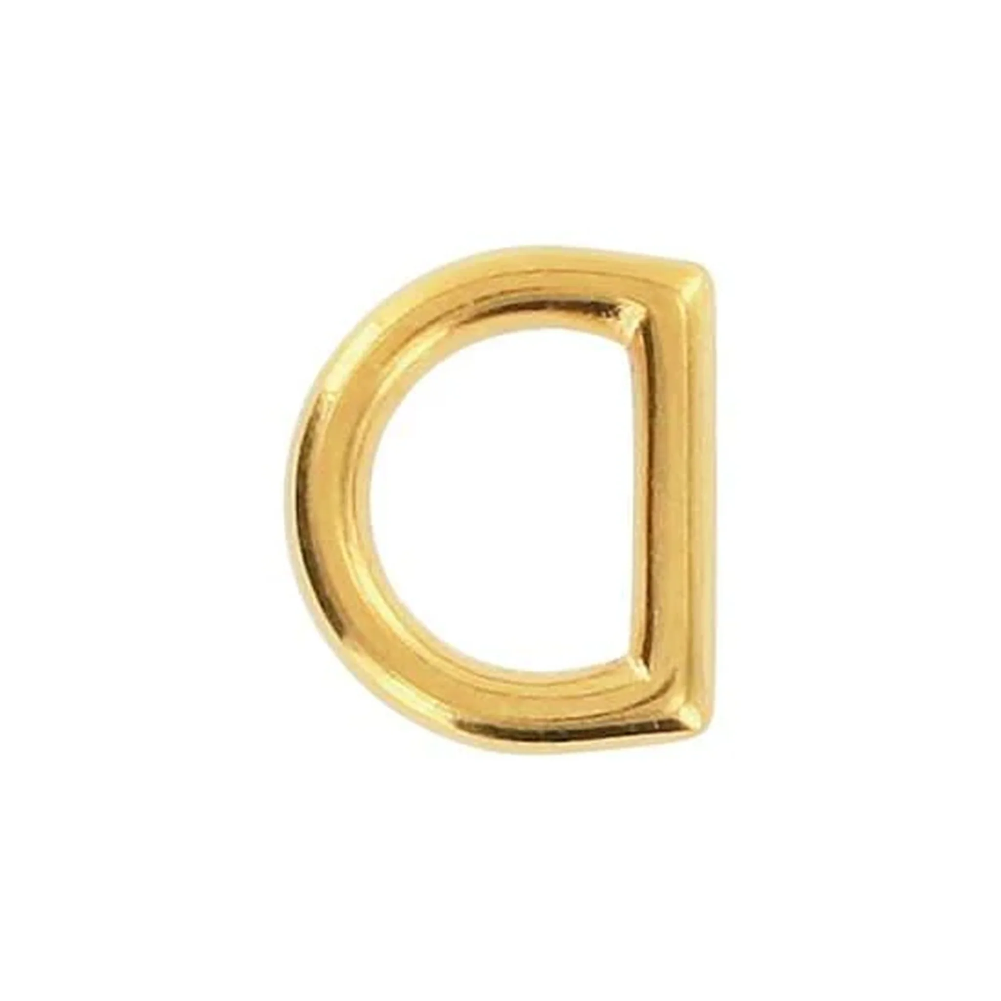 3/8" Shiny Gold, Cast D Ring, Zinc Alloy - Image 4